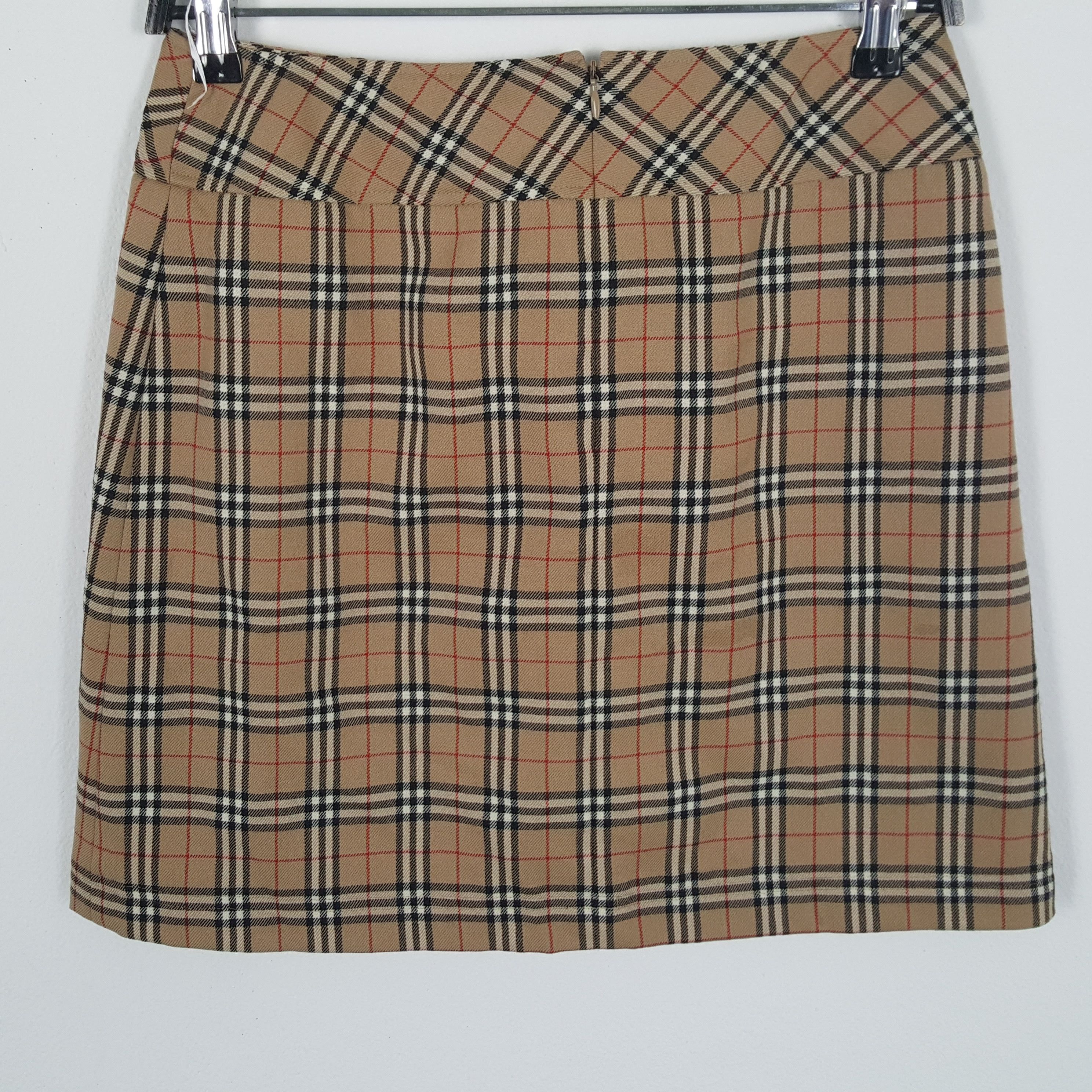 Burberry × Vintage BURBERRY LONODN Luxury Brand Nova Check Design Skirt Size 26" / US 2 / IT 38 - 4 Thumbnail