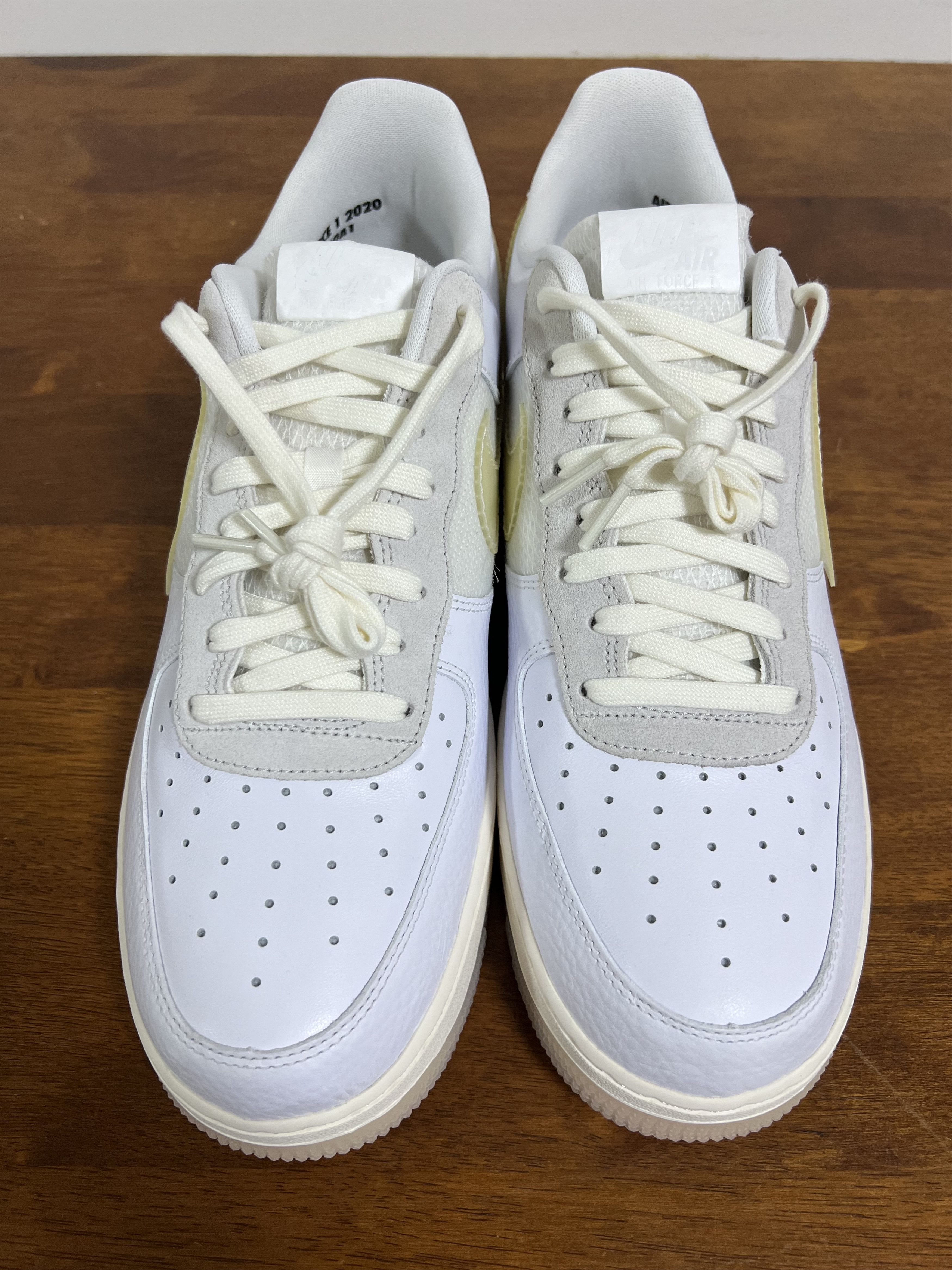 Nike 💚 2020 Nike Air Force 1 LV8 "DNA" White/White-Sail-Black Size US 11.5 / EU 44-45 - 4 Thumbnail