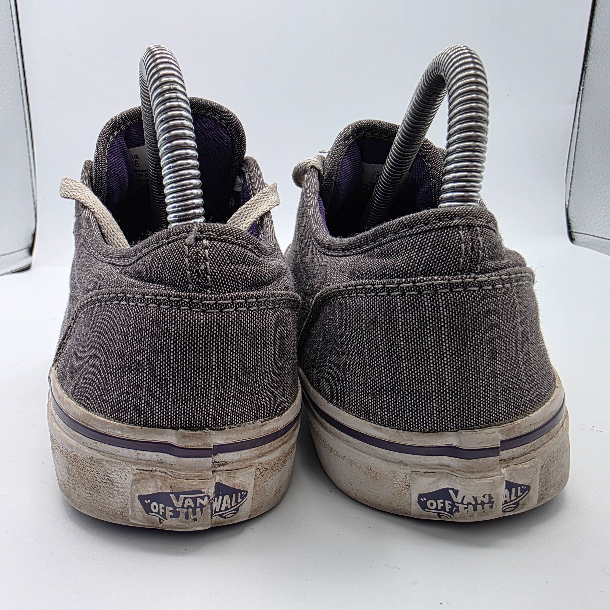 Vans Vans Atwood Womens Size 8 Gray Purple Sneaker Shoes Skateboa Size US 8 / EU 41 - 4 Thumbnail