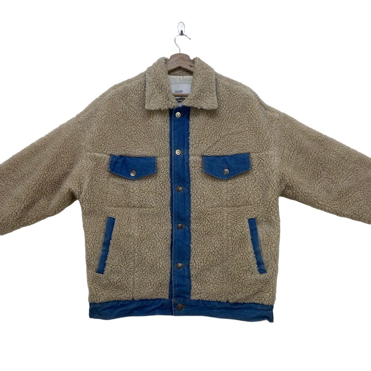 Japanese Brand 🔥Iconic Stylish Street Fashion Denim Sherpa Trucker Size US M / EU 48-50 / 2 - 5 Thumbnail
