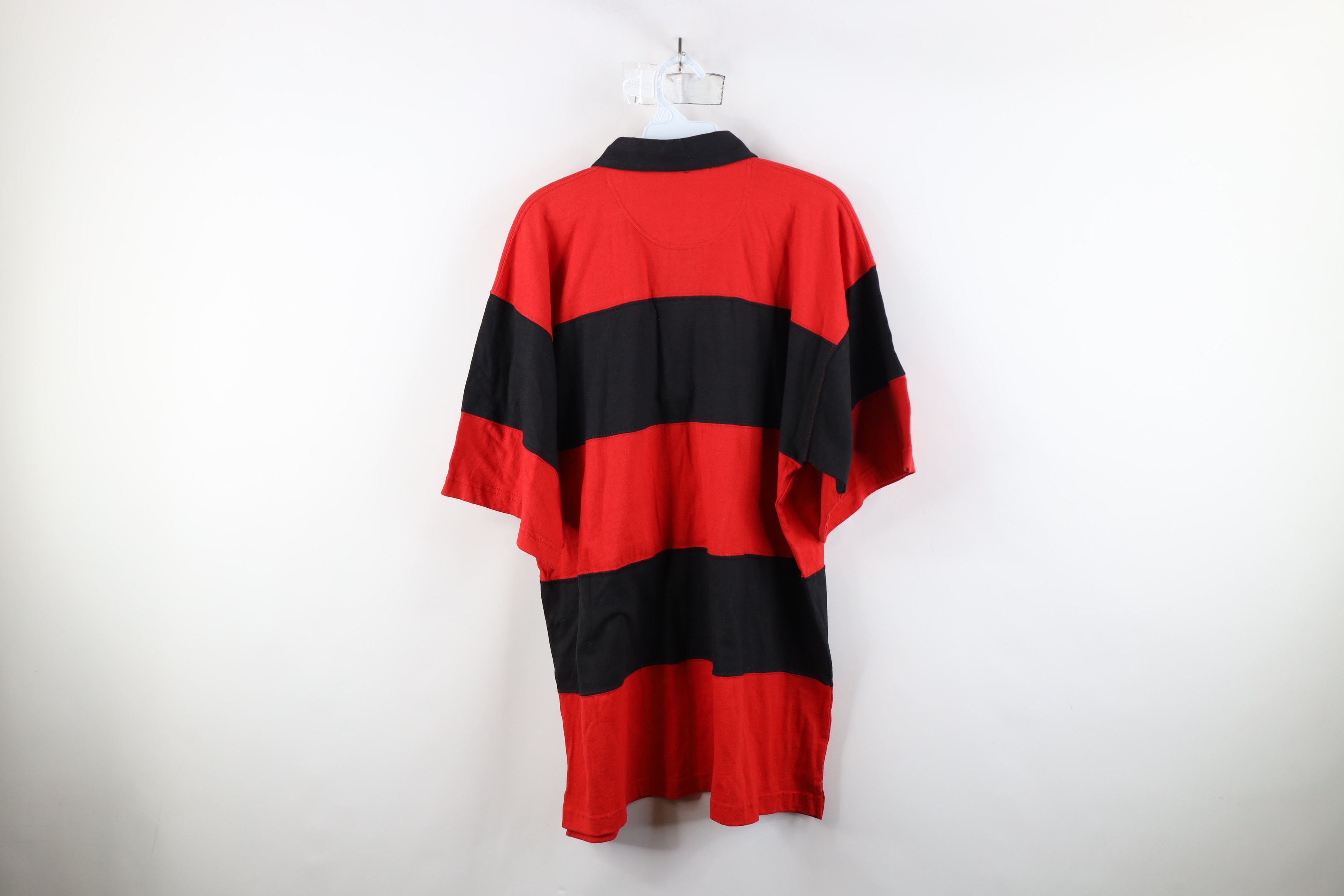 Vintage Vintage 90s Chicago Bulls Basketball Rugby Polo Shirt Cotton Size US L / EU 52-54 / 3 - 11 Thumbnail