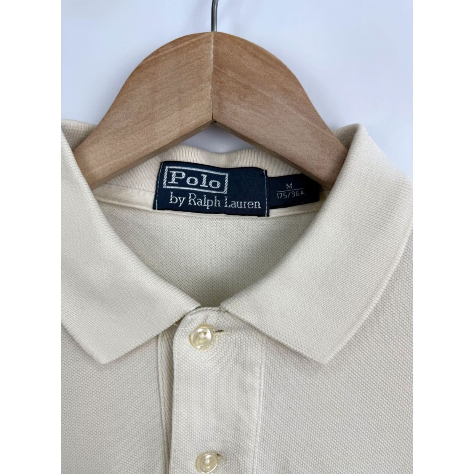 Polo Ralph Lauren VINTAGE Ralph Lauren Polo Long Sleeve Shirt Beige 90s Retro Mens L Size US L / EU 52-54 / 3 - 7 Thumbnail