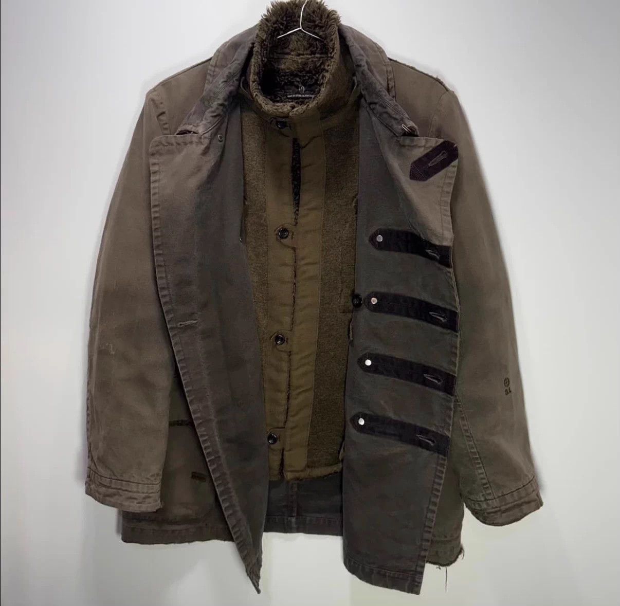 Stone Island Stone Island 90s Washed Distressed Cotton Jacket Size US M / EU 48-50 / 2 - 5 Thumbnail