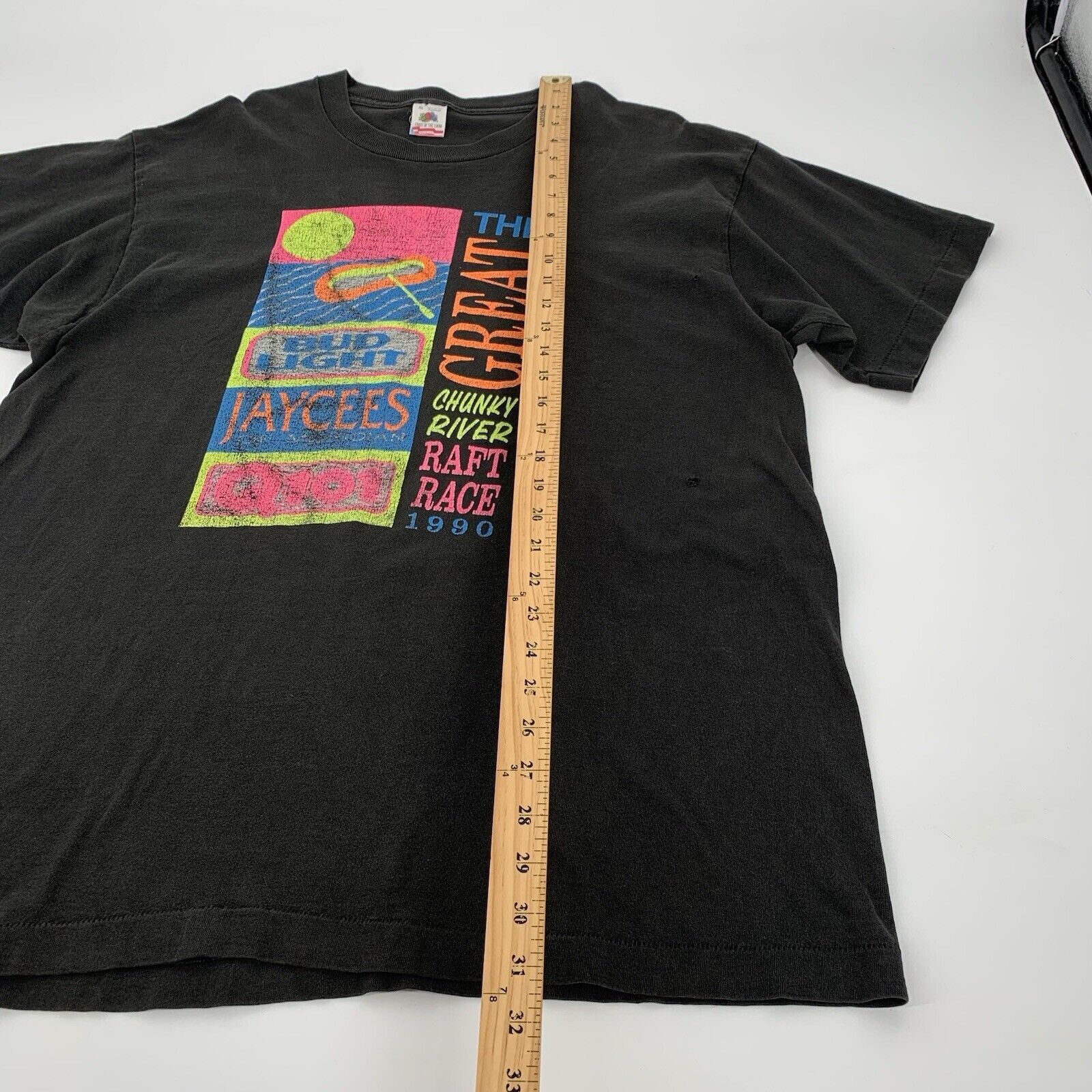 Fruit Of The Loom × Vintage Vintage 1990 Bud Light Beer Promo SS Short Sleeve T-Shirt Size US XL / EU 56 / 4 - 8 Thumbnail