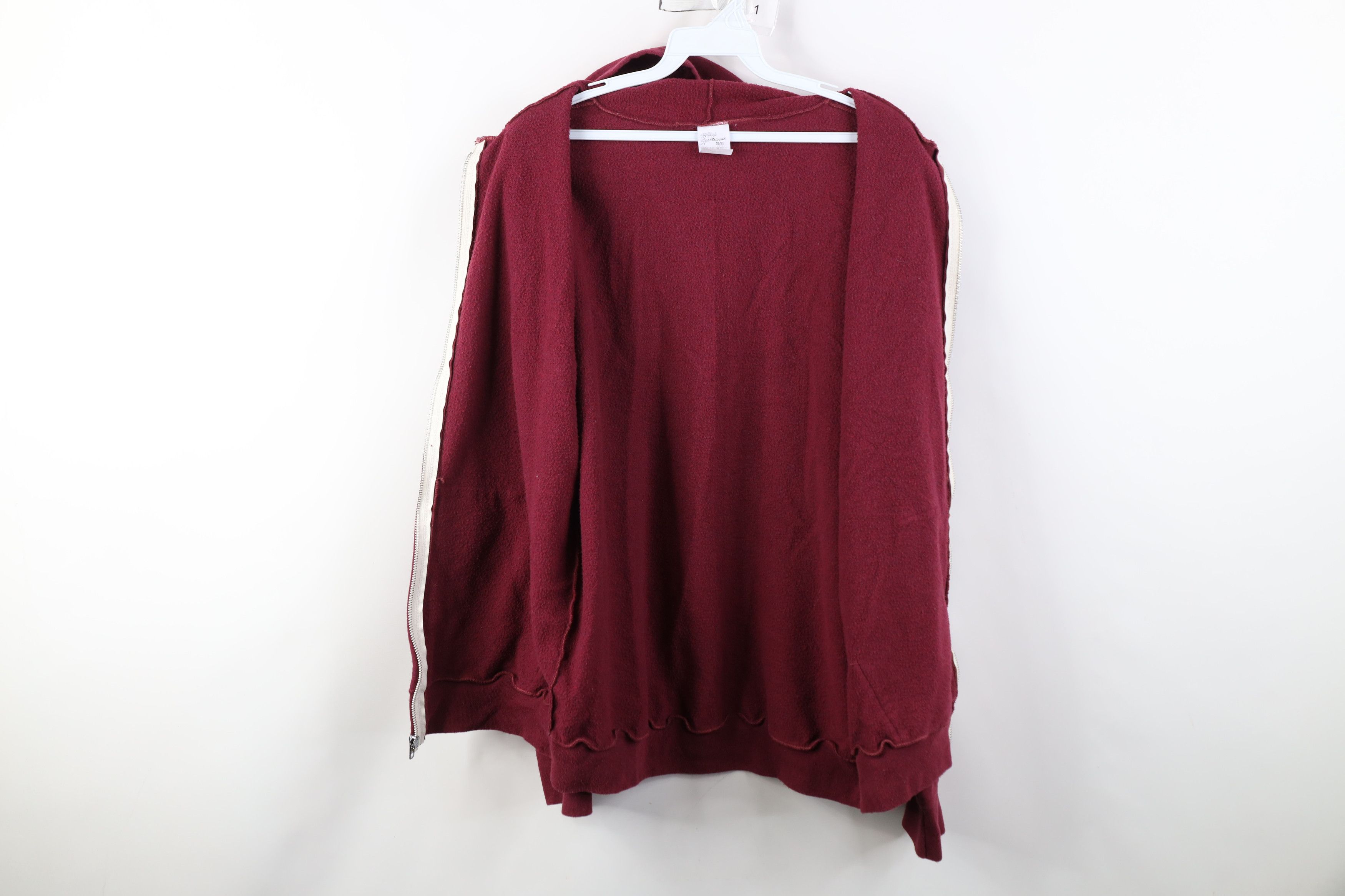 Vintage Vintage 70s Streetwear Full Zip Hoodie Sweatshirt Red USA Size US L / EU 52-54 / 3 - 10 Thumbnail