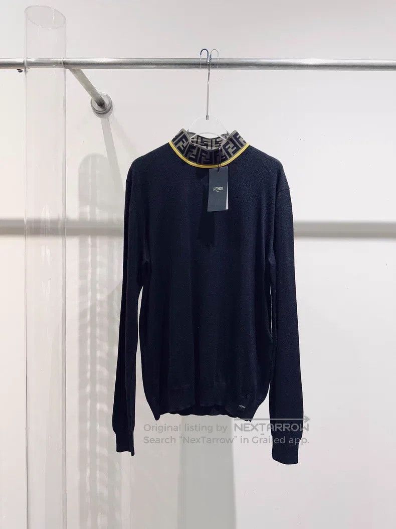Fendi Black Knit Sweater