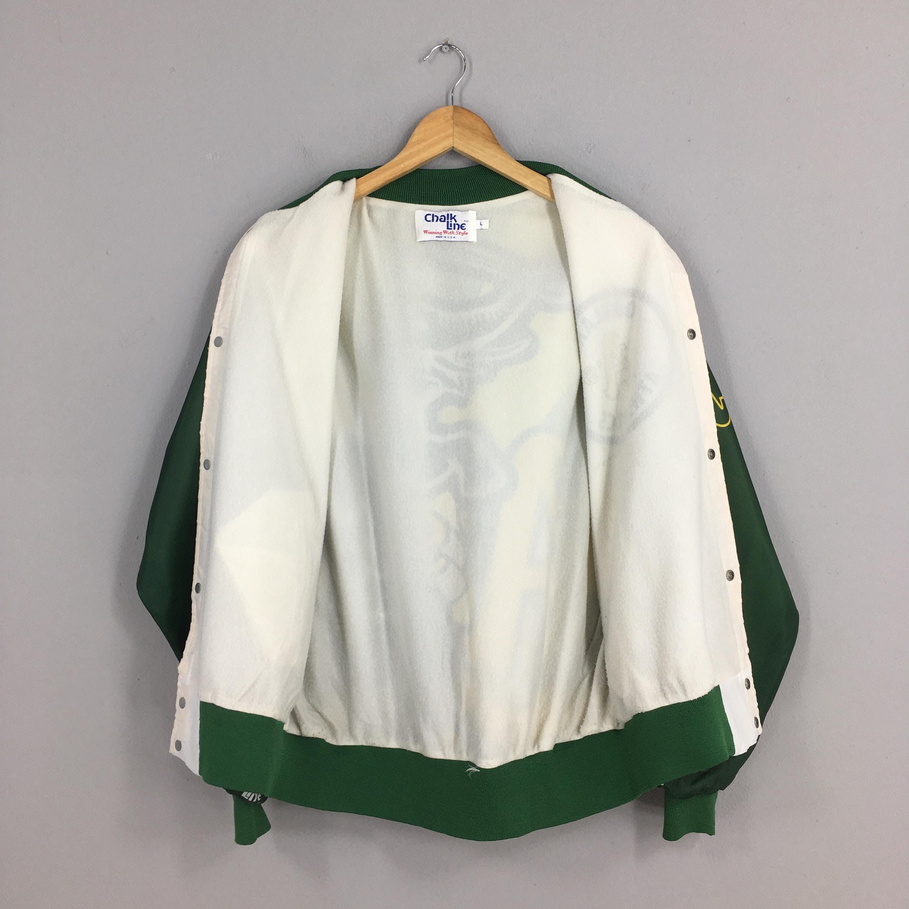 Chalk Line Vintage 90s Oakland Athletics MLB Fanimation Jacket Large Size US L / EU 52-54 / 3 - 7 Thumbnail