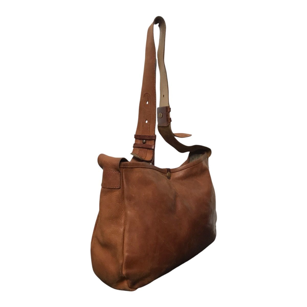 Leather × Vintage Japanese Gren Brown Leather Cross body Size ONE SIZE - 5 Thumbnail