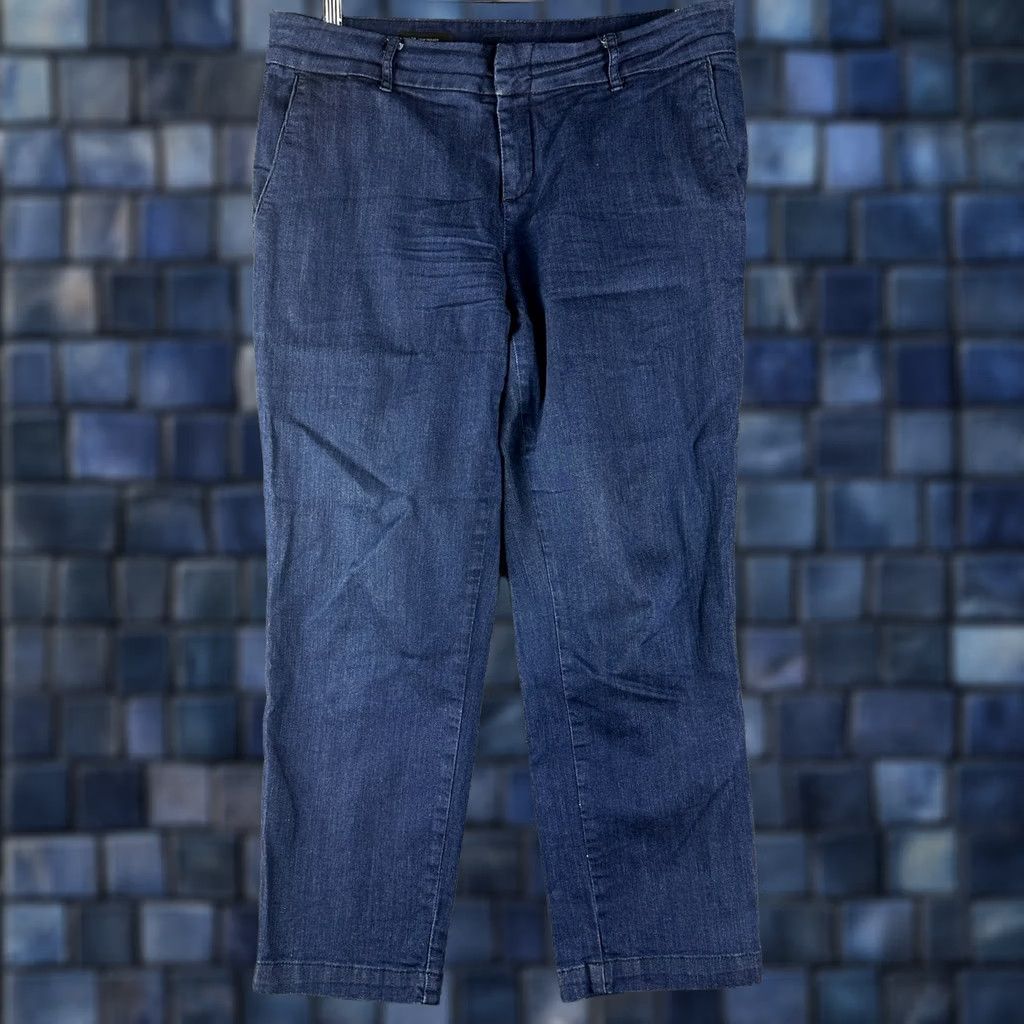 Vintage KUT from the Kloth Jeans Womens 8 Taylor Crop Trouser Cotton Stretch Pockets Size 30" / US 8 / IT 44 - 1 Thumbnail