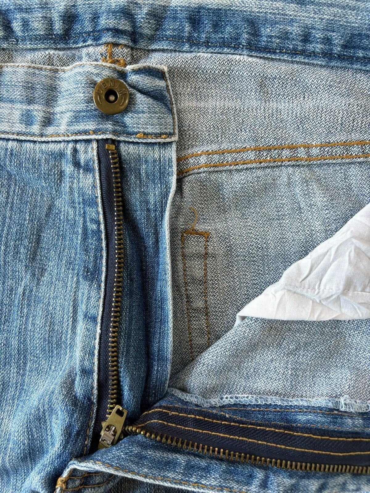 Japanese Brand Vintage Japanese Brand Embroidery Devil Distress Baggy Jeans Size US 34 / EU 50 - 5 Thumbnail