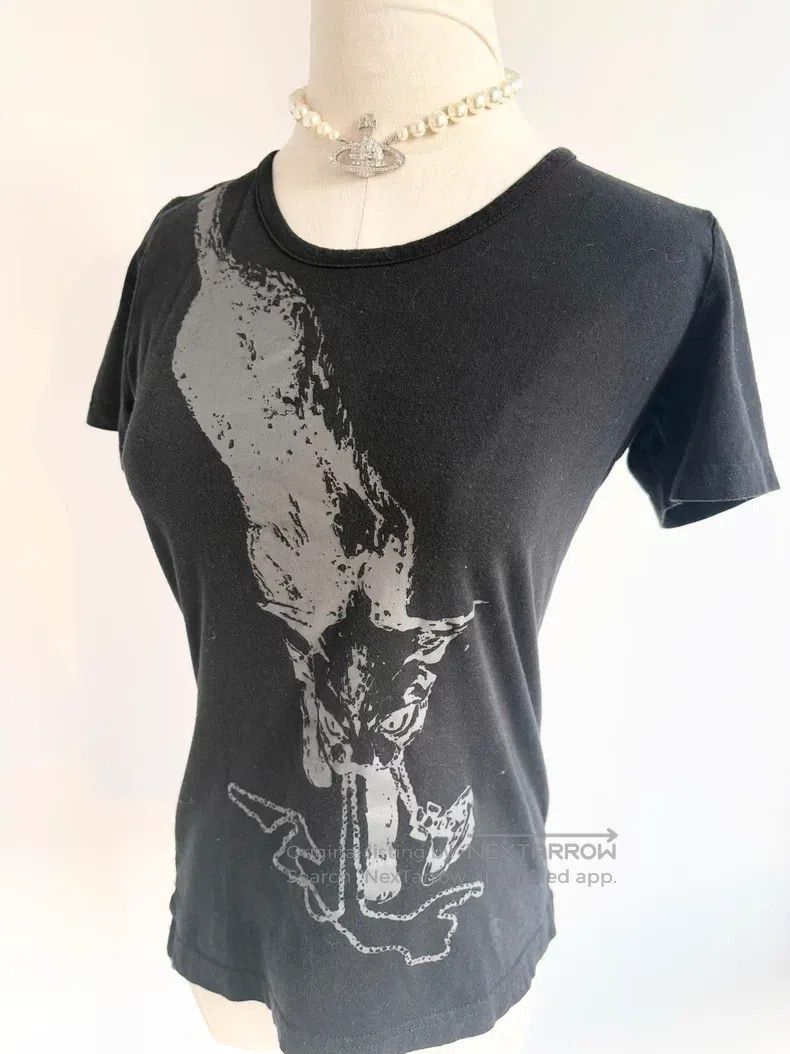 Vivienne Westwood Vivienne Westwood Black Cat Saturn Short Sleeve T-Shirt Size M / US 6-8 / IT 42-44 - 4 Thumbnail