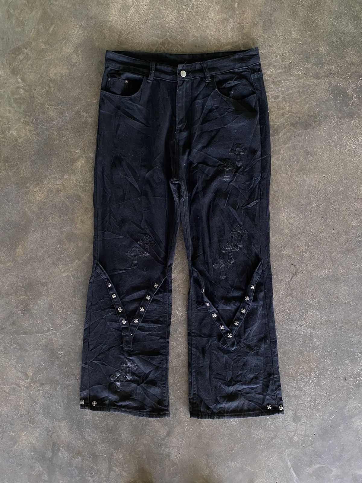 14th Addiction Y2K PUNKS IFSIXWASNINE DENIM PANTS Size US 34 / EU 50 - 1 Thumbnail