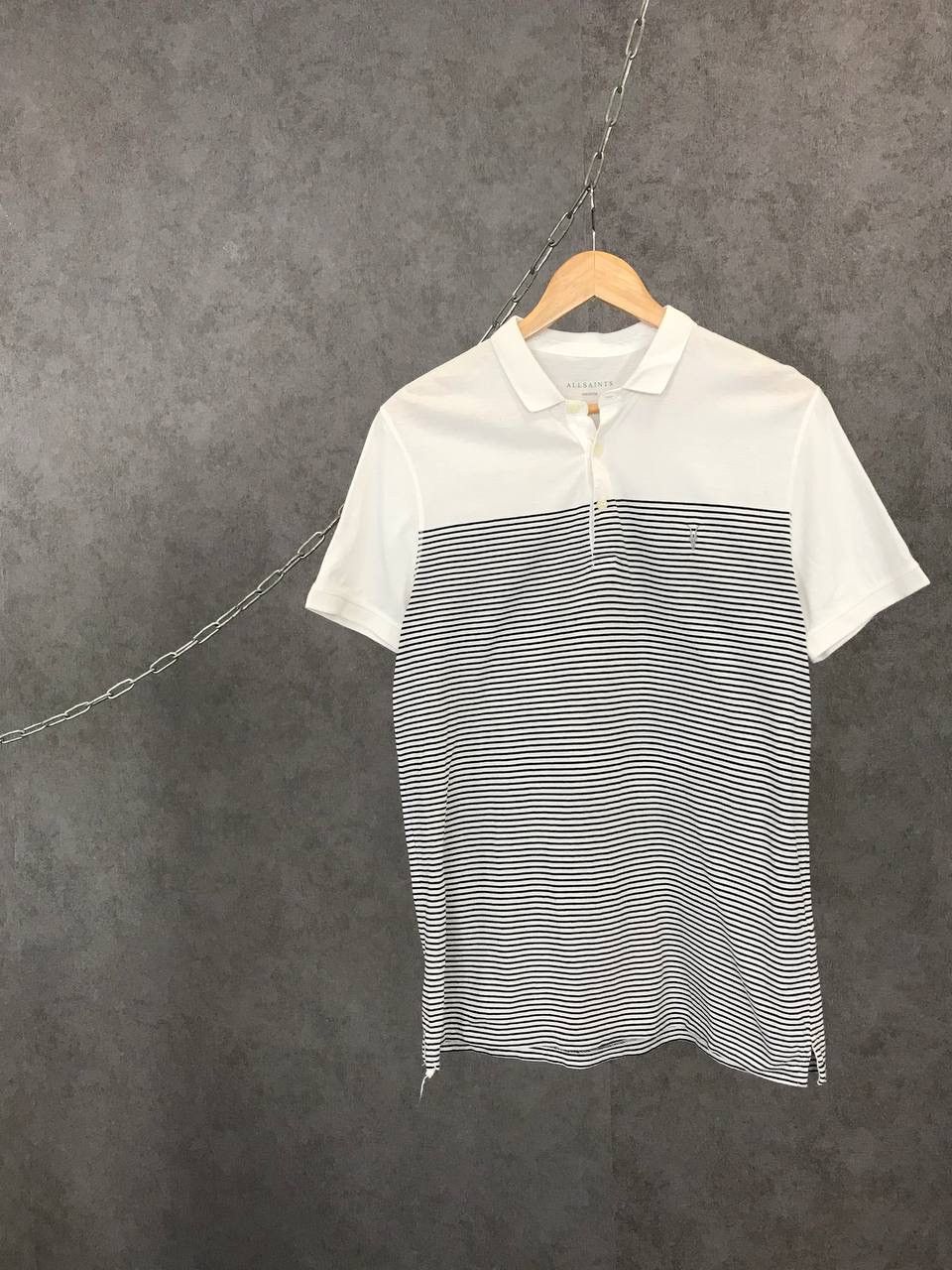 Allsaints Allsaints striped polo tee Size US M / EU 48-50 / 2 - 1 Thumbnail