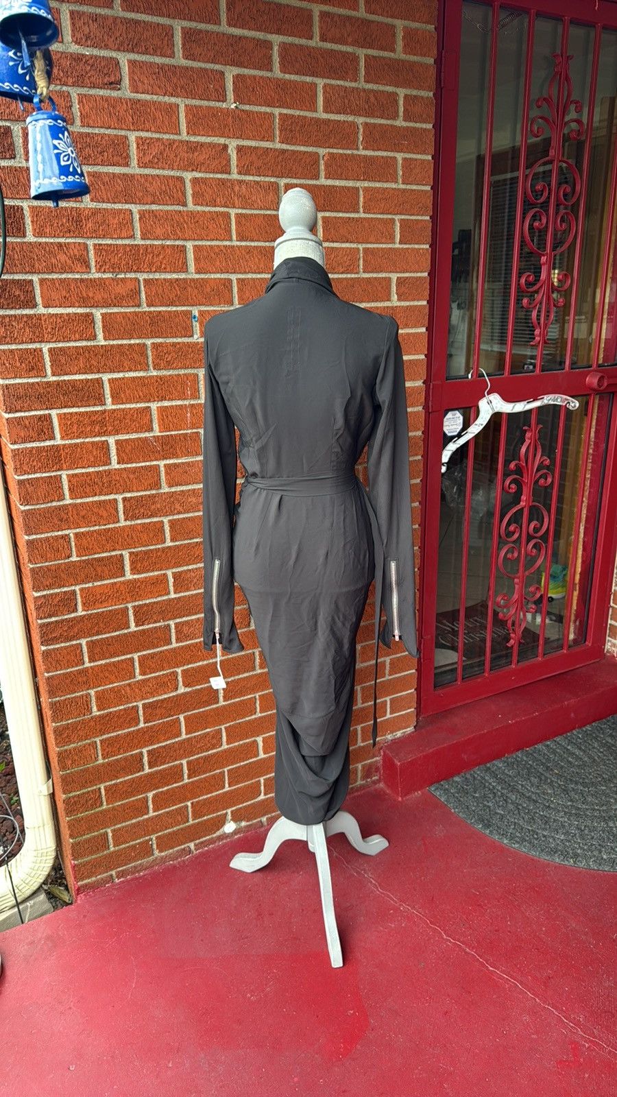 Rick Owens Rick Owens wrap dress black long sleeves size 4 NWT Size S / US 4 / IT 40 - 2 Thumbnail