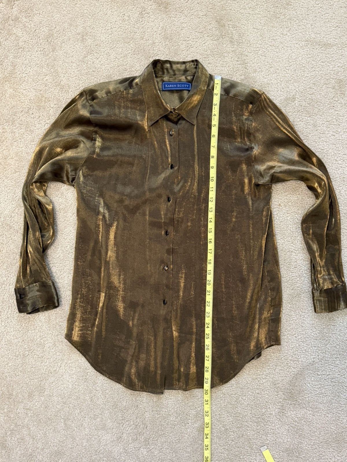 Other Karen Scott Made in Korea Button Up Shirt Size M / US 6-8 / IT 42-44 - 3 Thumbnail