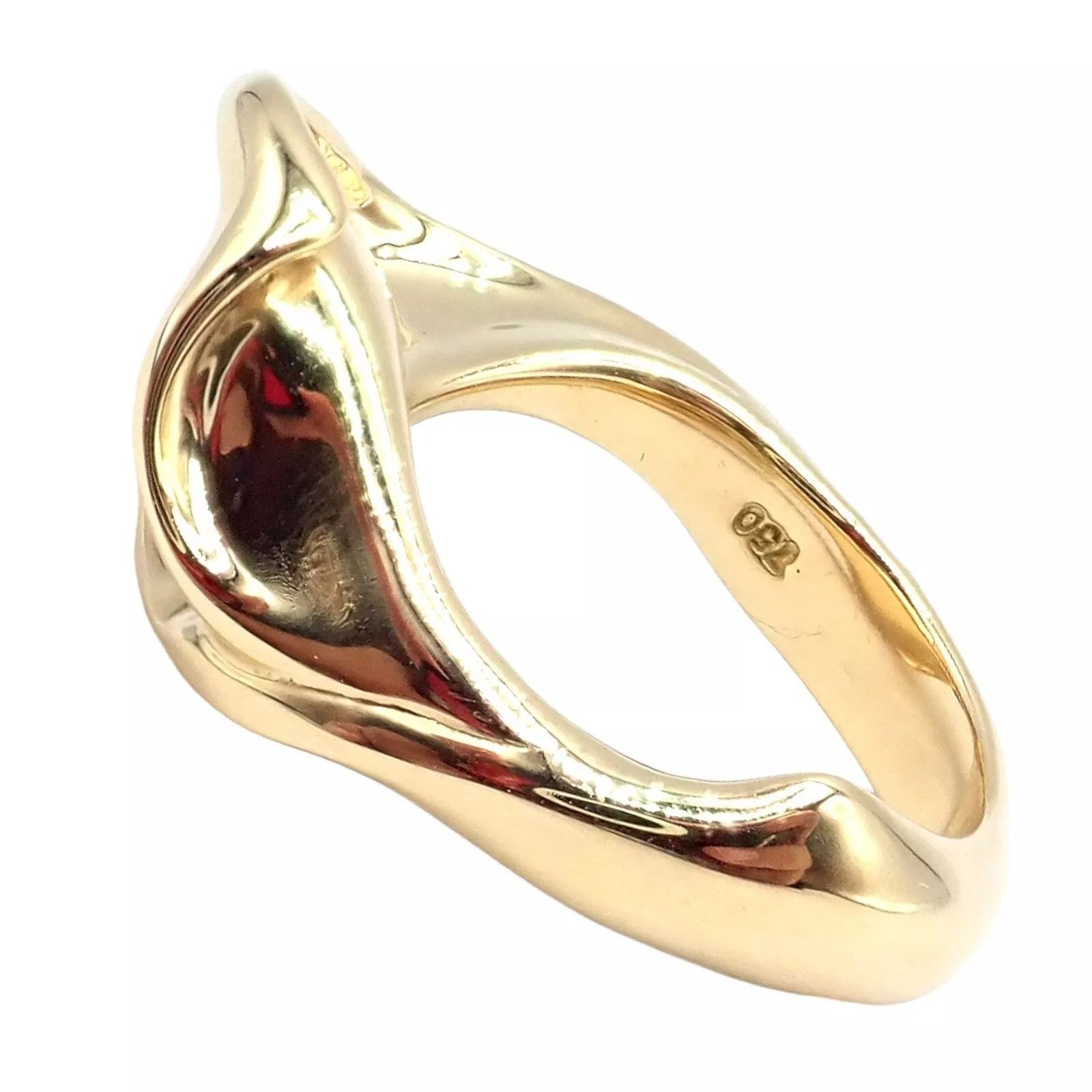 Tiffany & Co. Tiffany & Co. 18k Yellow Gold Peretti Calla Lily Ring Sz 5 Size ONE SIZE - 9 Thumbnail