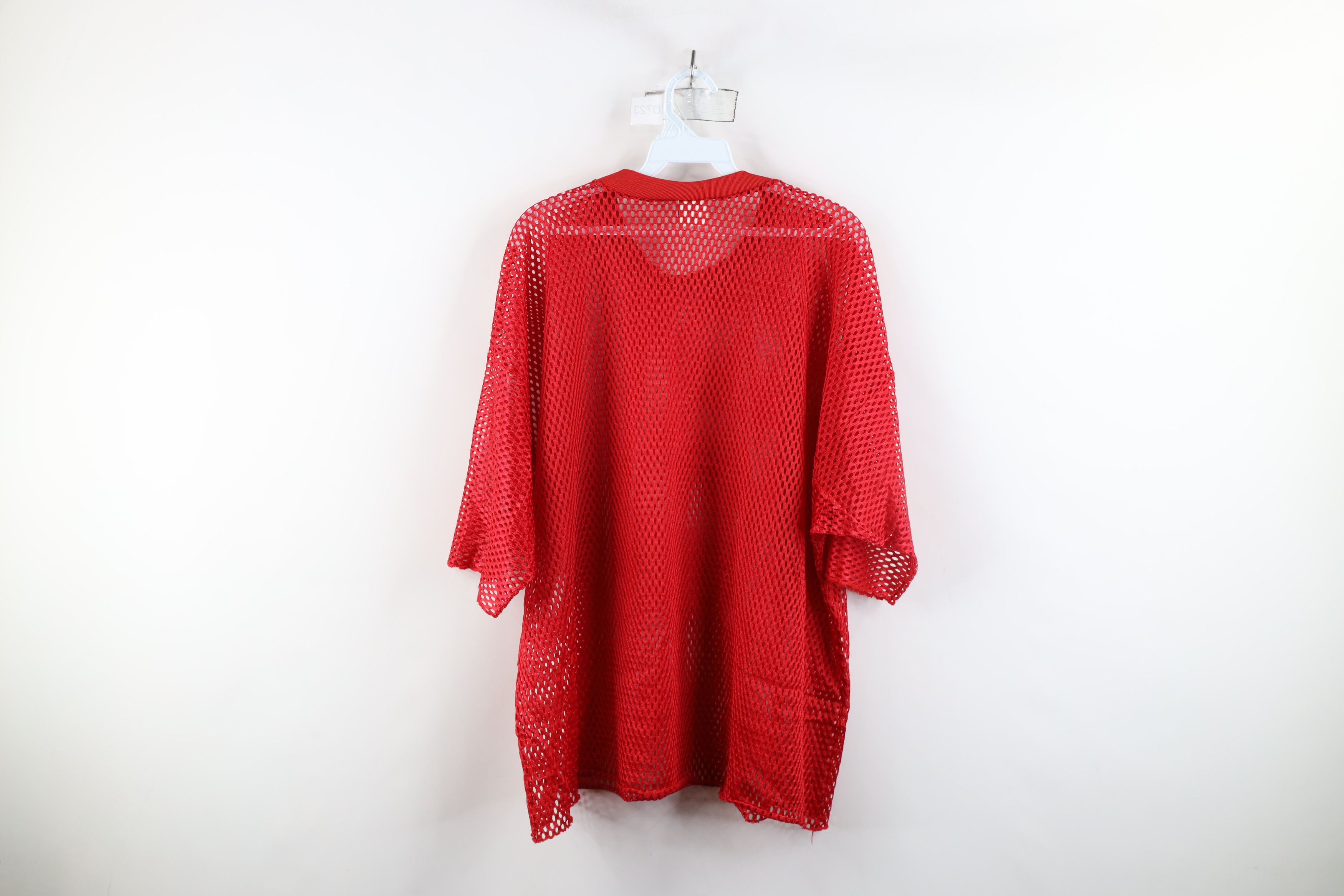 Vintage Vintage 80s 90s Streetwear Mesh Football Jersey Red USA Size US XL / EU 56 / 4 - 9 Thumbnail