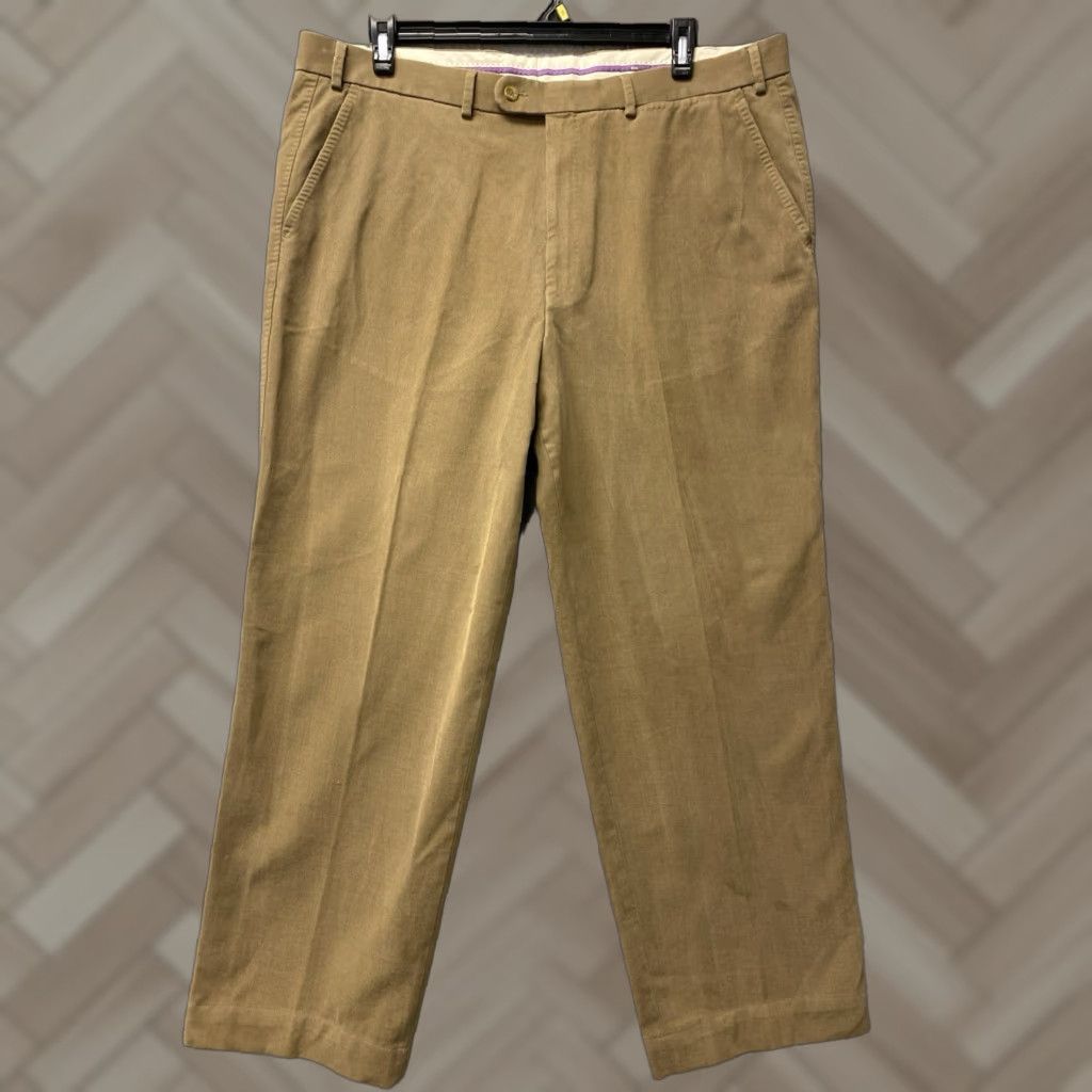 Vintage Hiltl Chino Nobile Pants Men 40x32 Bronze Mid-Weight Cotton Regular Straight Button Front Adult 40 32 Bronze Mens Size US 40 / EU 56 - 1 Thumbnail