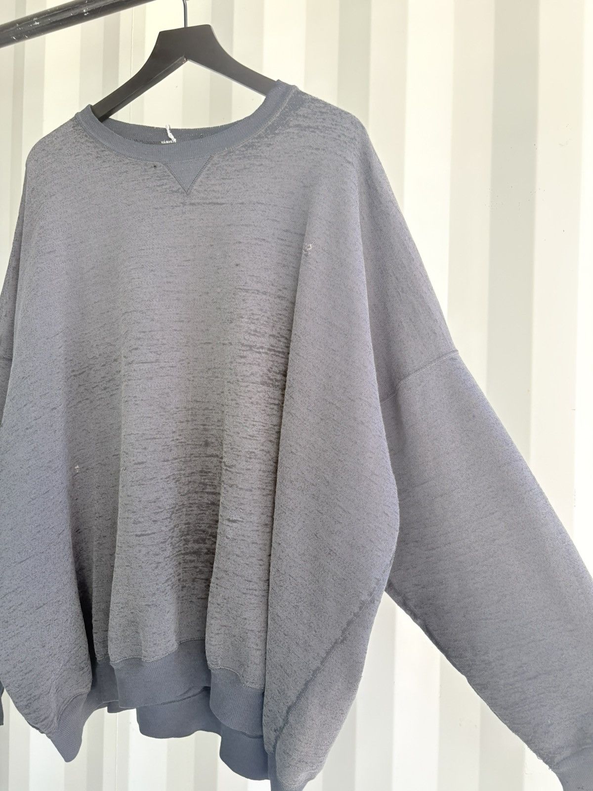 Vintage Thrashed Distressed Faded Sweatshirt Grunge Paper Thin Band Size US XXL / EU 58 / 5 - 4 Thumbnail