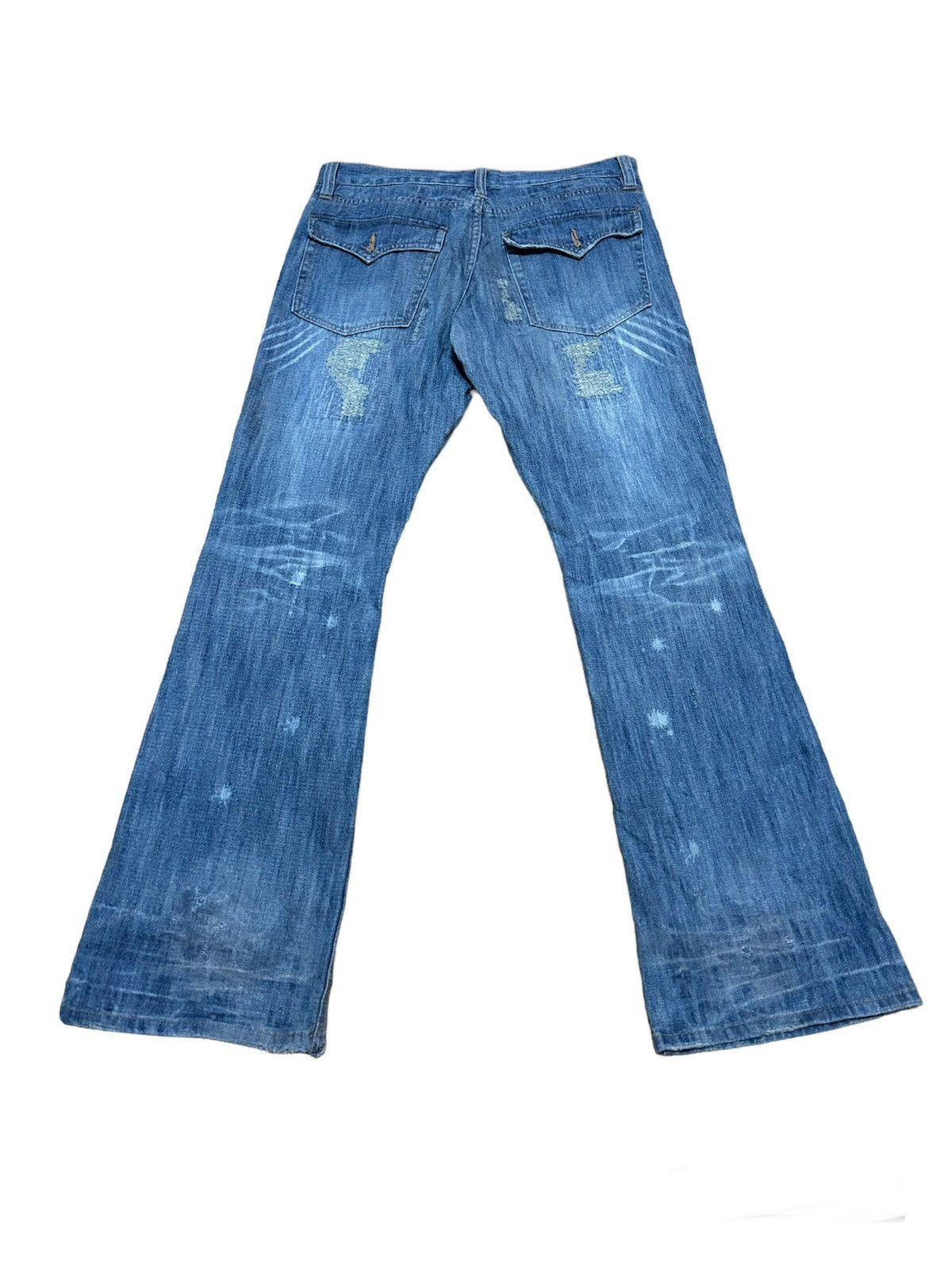 If Six Was Nine × Japanese Brand 💥 FOURSEASON DIRTY JEWEL DISTRESSED JEANS🔥🔥 Size US 32 / EU 48 - 3 Thumbnail