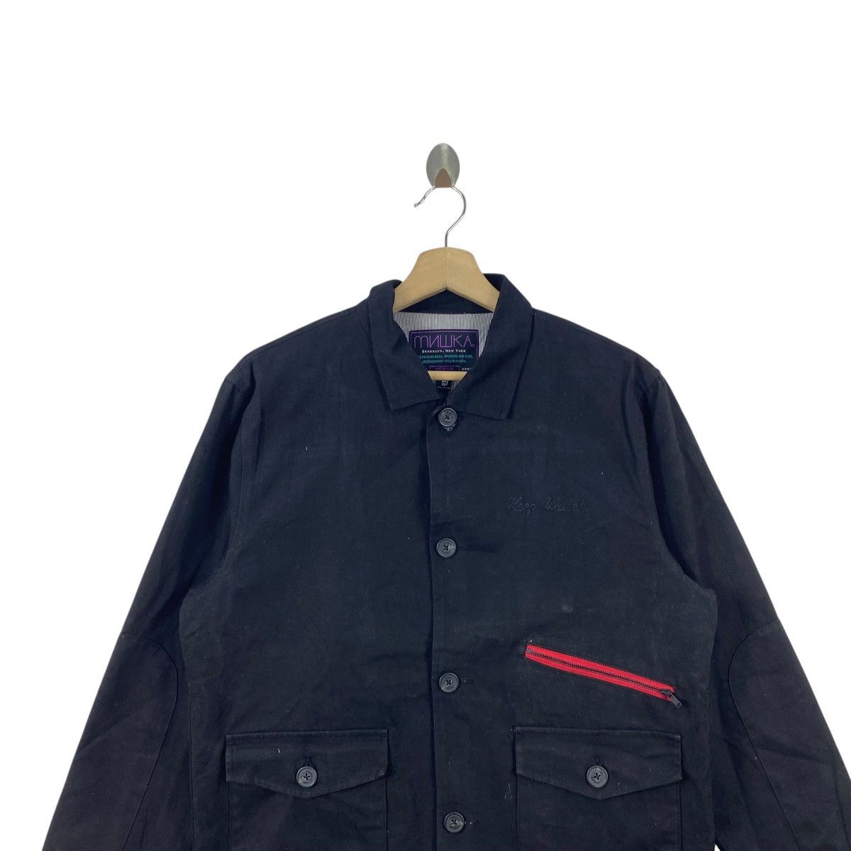 Vintage Vintage MILK A BROOKLYN Chore Work Jacket Zip Pocket Size US M / EU 48-50 / 2 - 2 Thumbnail