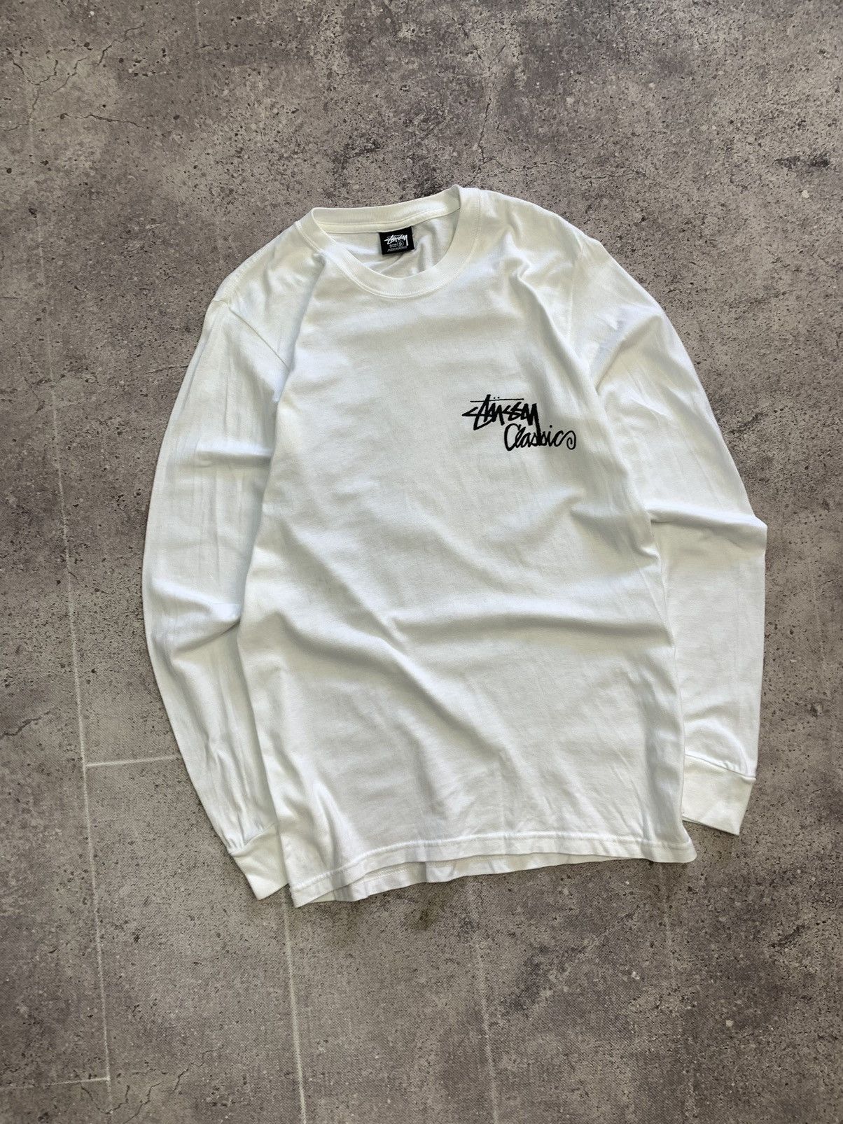 Japanese Brand × Stussy × Vintage Vintage Stussy Longsleeve Y2K streetwear sk8 faded tee Size US S / EU 44-46 / 1 - 5 Thumbnail