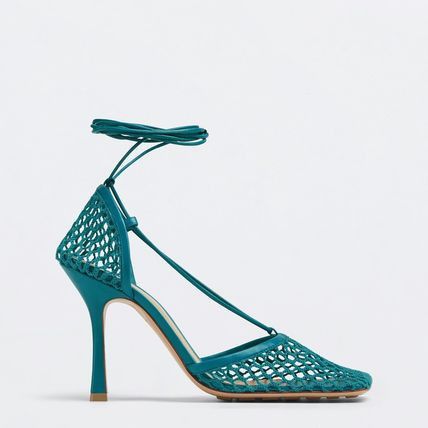 Bottega Veneta Mesh Sandals in turquoise Size US 6 / IT 36 - 1 Thumbnail