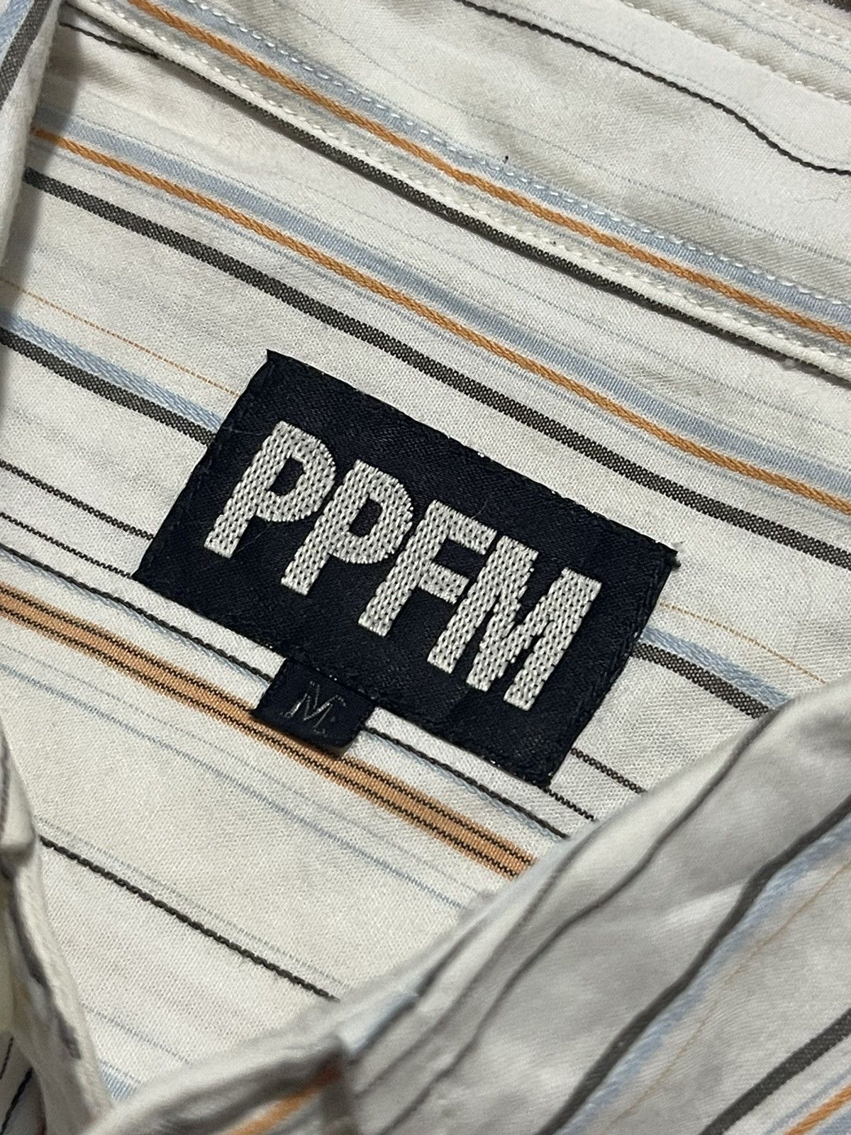 PPFM Y2K PPFM short sleeve shirt with striped motif Size US M / EU 48-50 / 2 - 4 Thumbnail