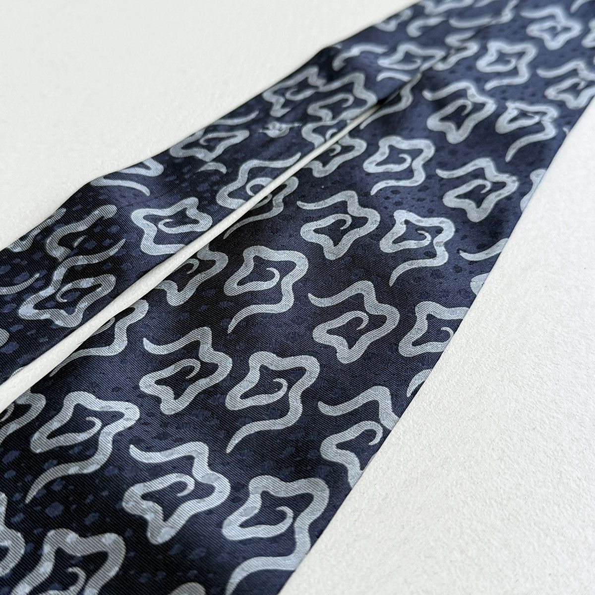 Giorgio Armani Giorgio Armani Navy Silk Tie Size ONE SIZE - 4 Thumbnail