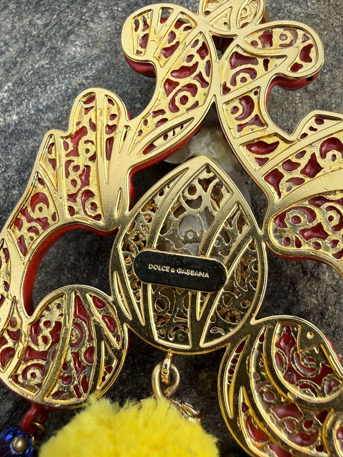 Dolce & Gabbana Dolce & Gabbana Taormina Embellished Pendant Necklace Size ONE SIZE - 10 Thumbnail