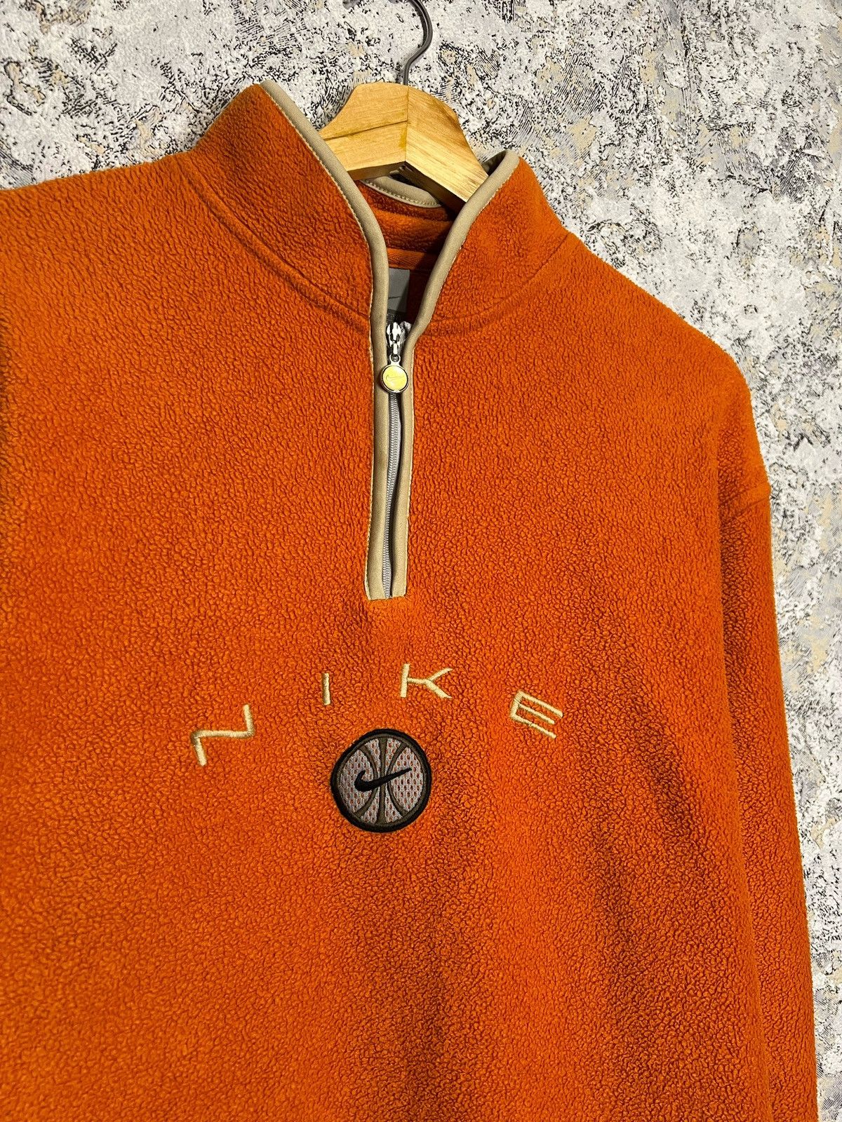 Vintage Nike Vintage Teddy 1/4 Zip Fleece Sweatshirt Size M Y2K Size US M / EU 48-50 / 2 - 2 Thumbnail