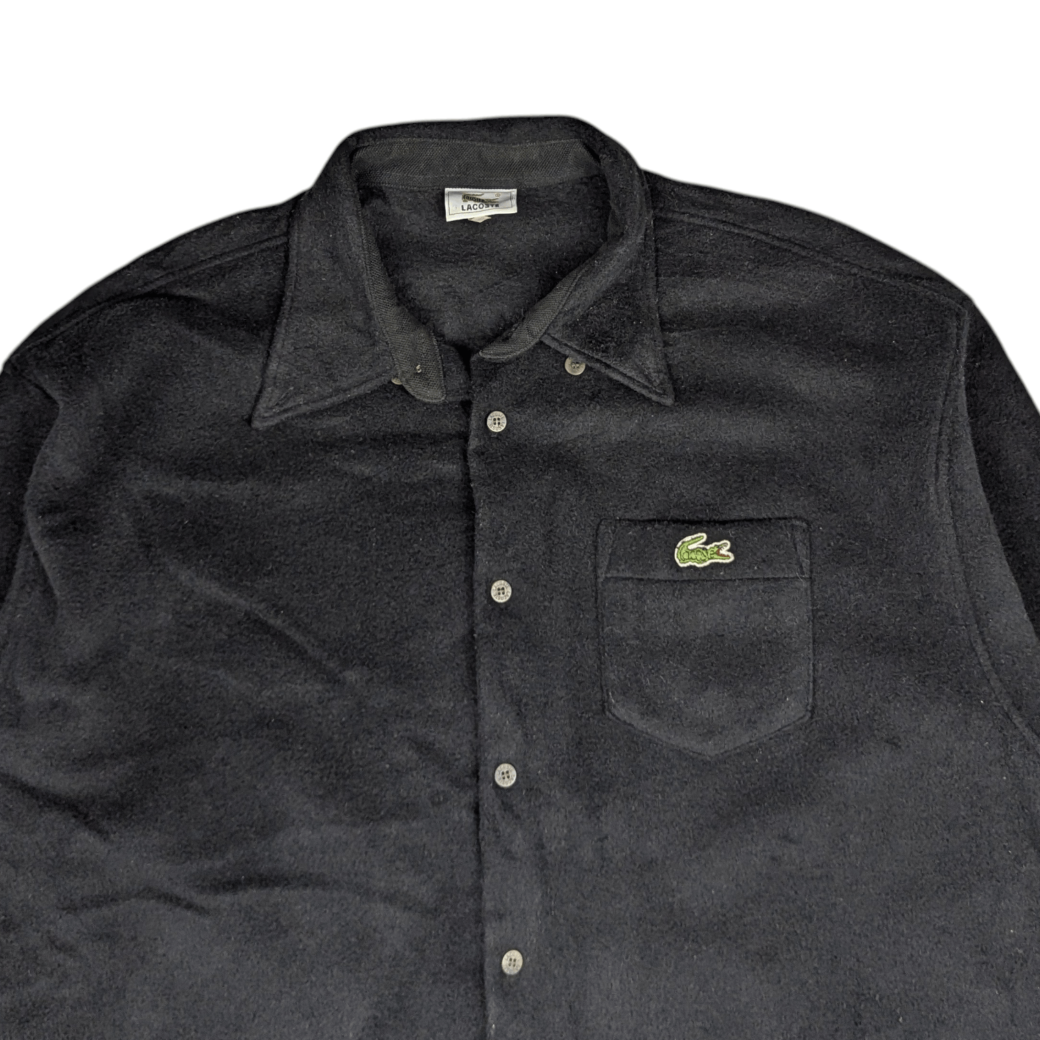 Lacoste Vintage 90's LACOSTE Button Up Fleece Shirt Flannel Cowboy Size US XL / EU 56 / 4 - 6 Thumbnail