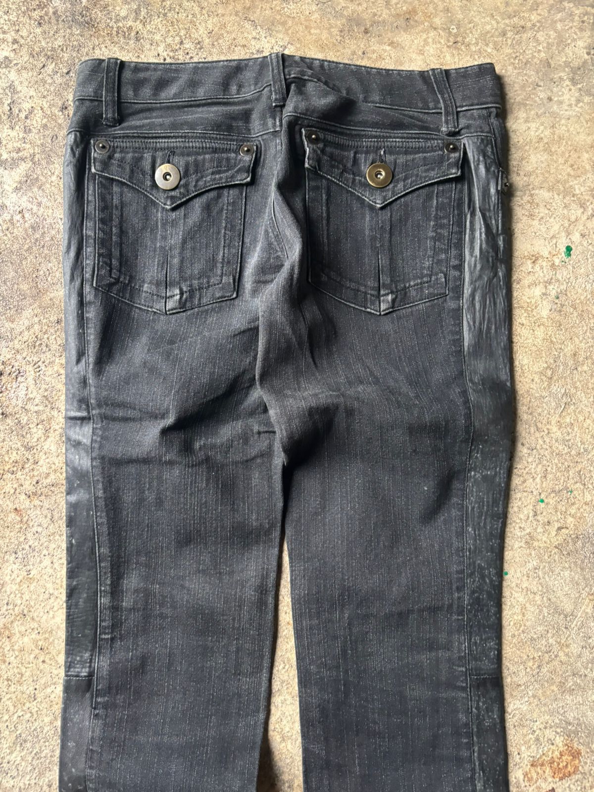 Japanese Brand 2000s Bajra Elastane Cow Skin Hybrid Jeans Size US 28 / EU 44 - 9 Thumbnail
