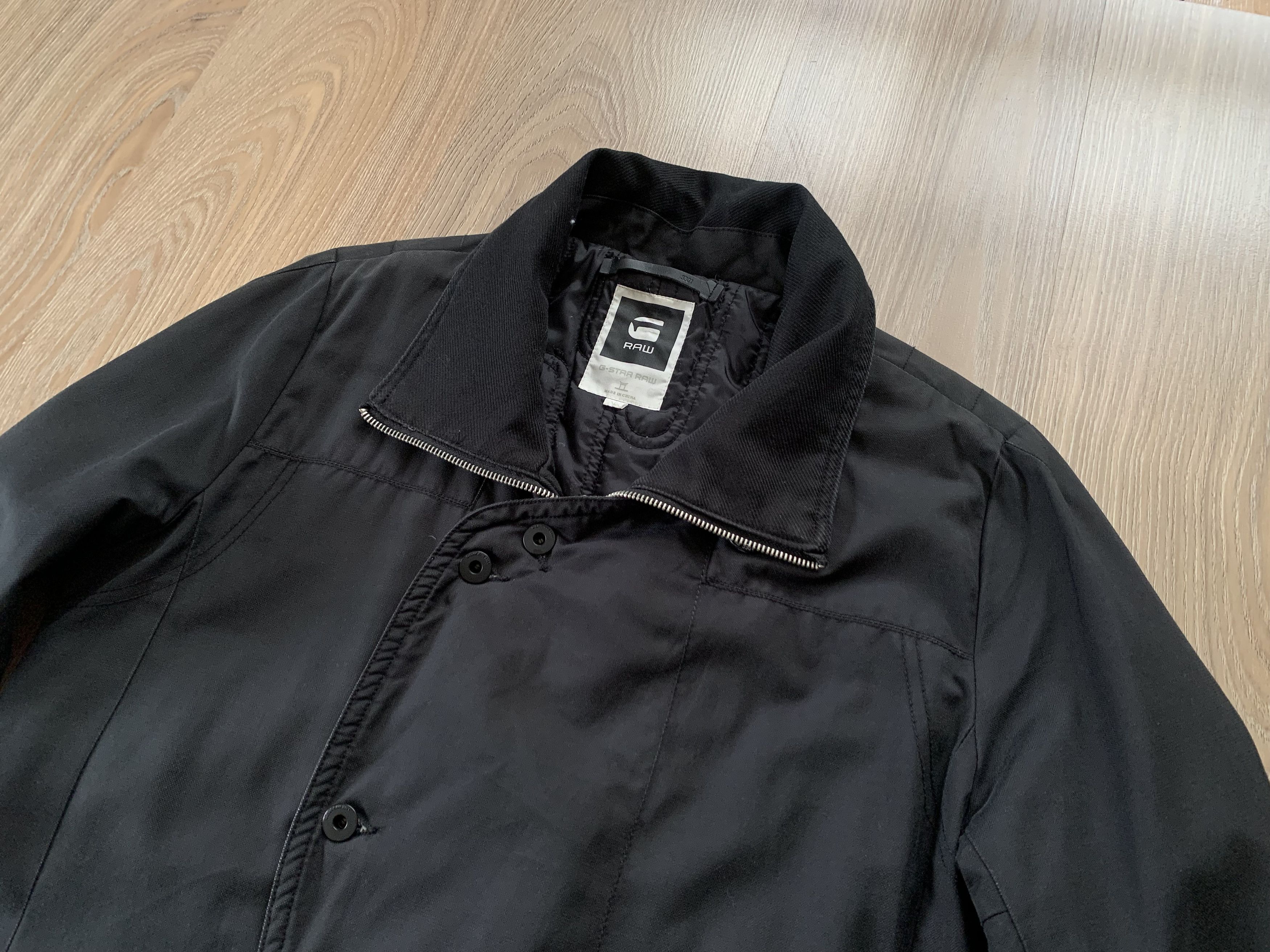G-Star Womens G Star Raw 3301 Minor Black Trench Coat Size L / US 10 / IT 46 - 4 Thumbnail