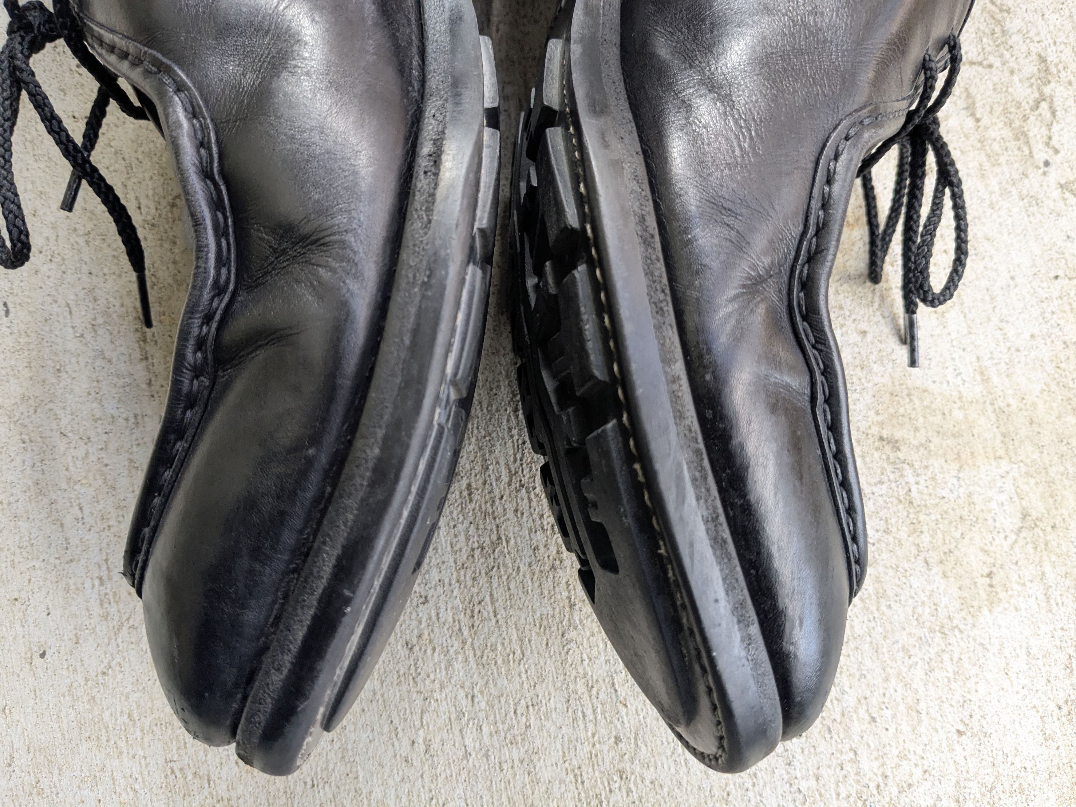 Prada Prada Split Toe Oxfords Derby's Black 11 Leather Bluchers Size US 11 / EU 44 - 13 Thumbnail