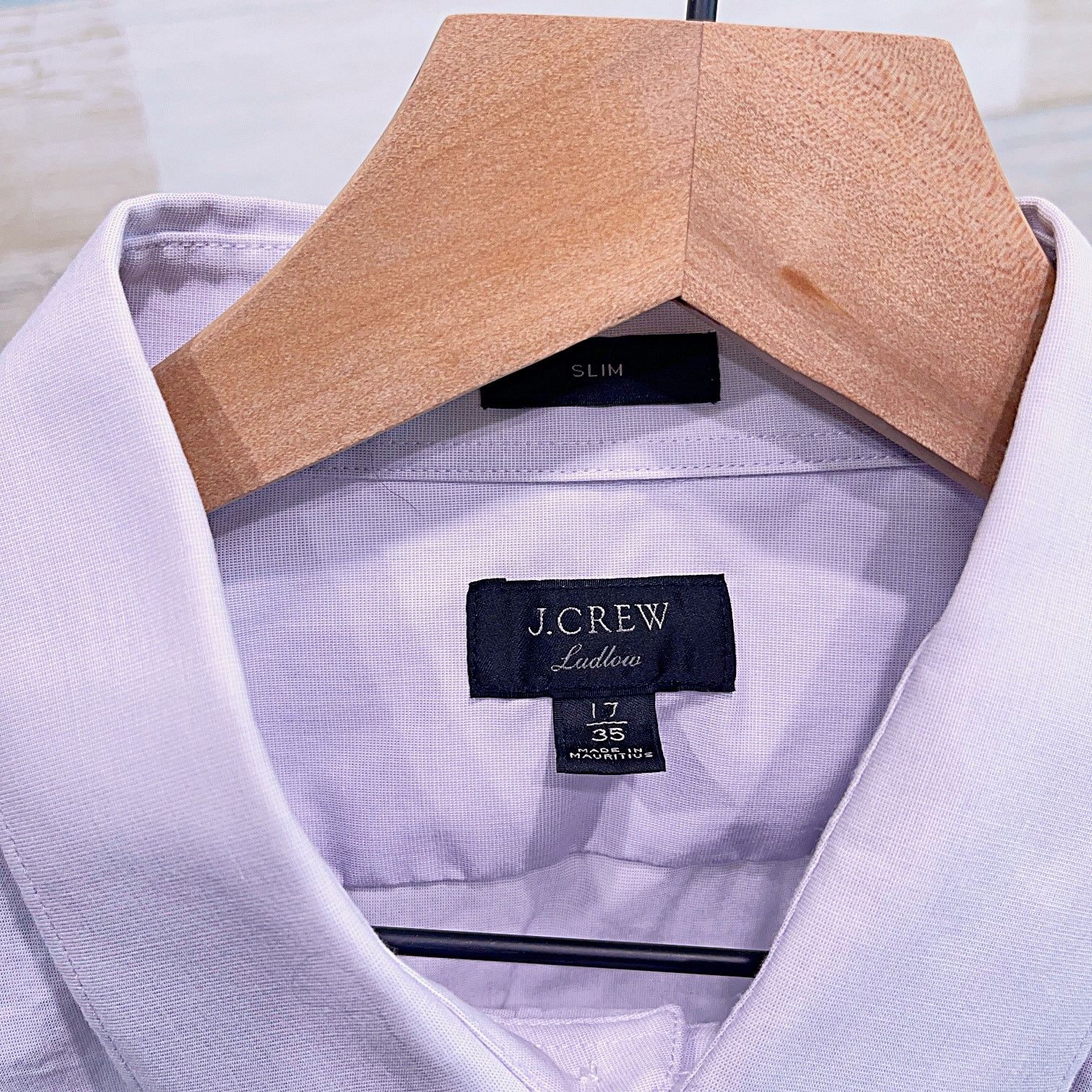 J.Crew J Crew Slim Ludlow Dress Shirt Purple Spread Collar 17 35 Size US XL / EU 56 / 4 - 5 Thumbnail