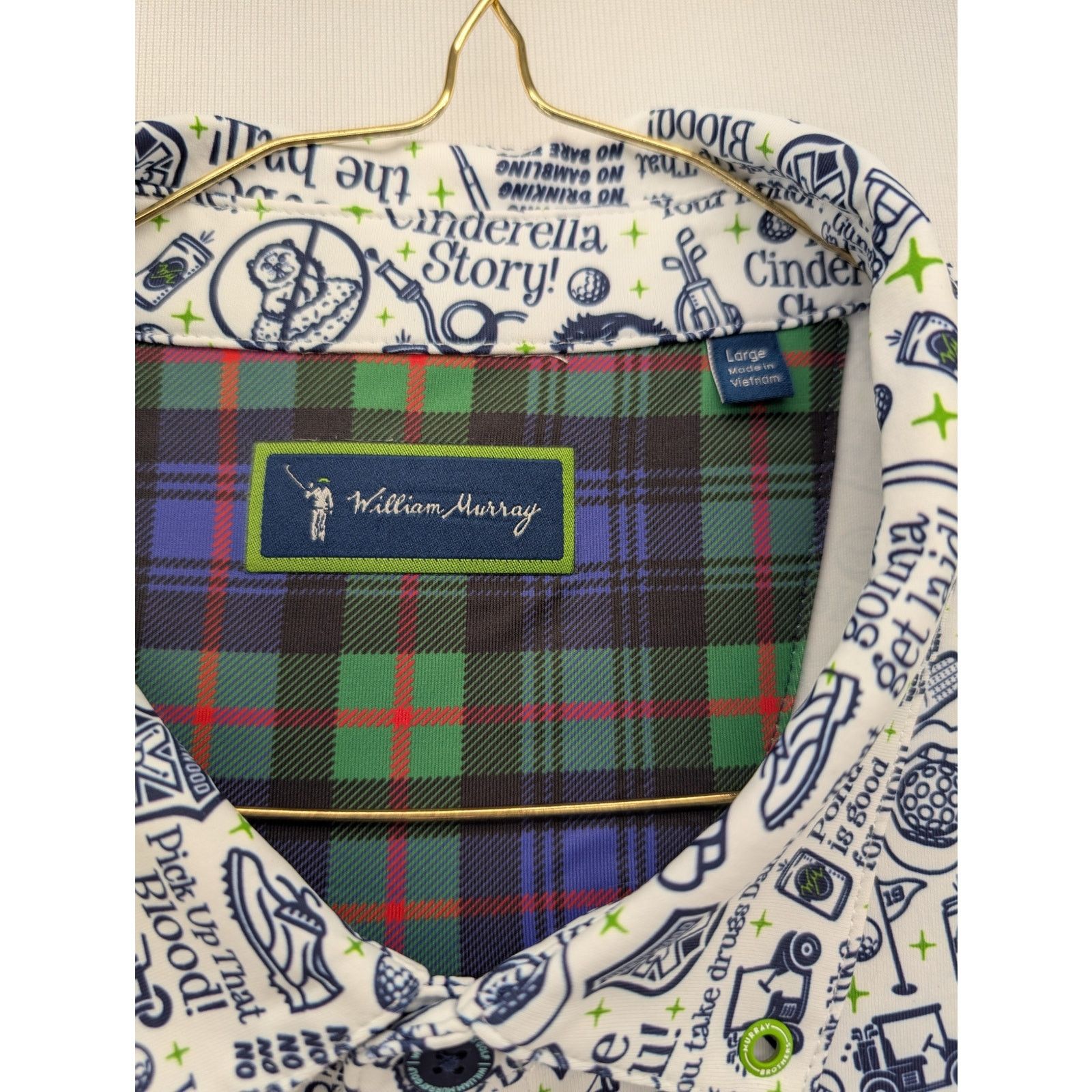 Other NWT William Murray Caddy Quotes Men's Polo size Large Size US L / EU 52-54 / 3 - 7 Thumbnail
