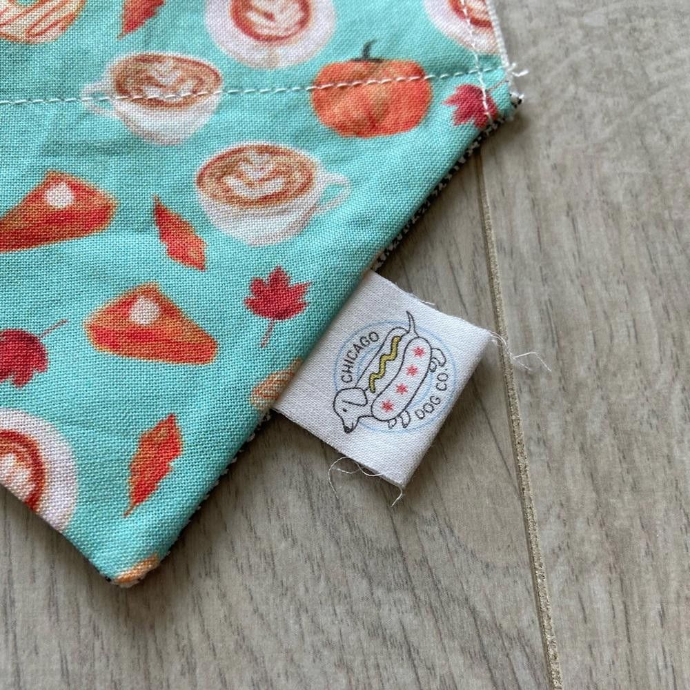Designer Chicago Dog Co. Blue Fall Dog Bandana Size ONE SIZE - 2 Thumbnail