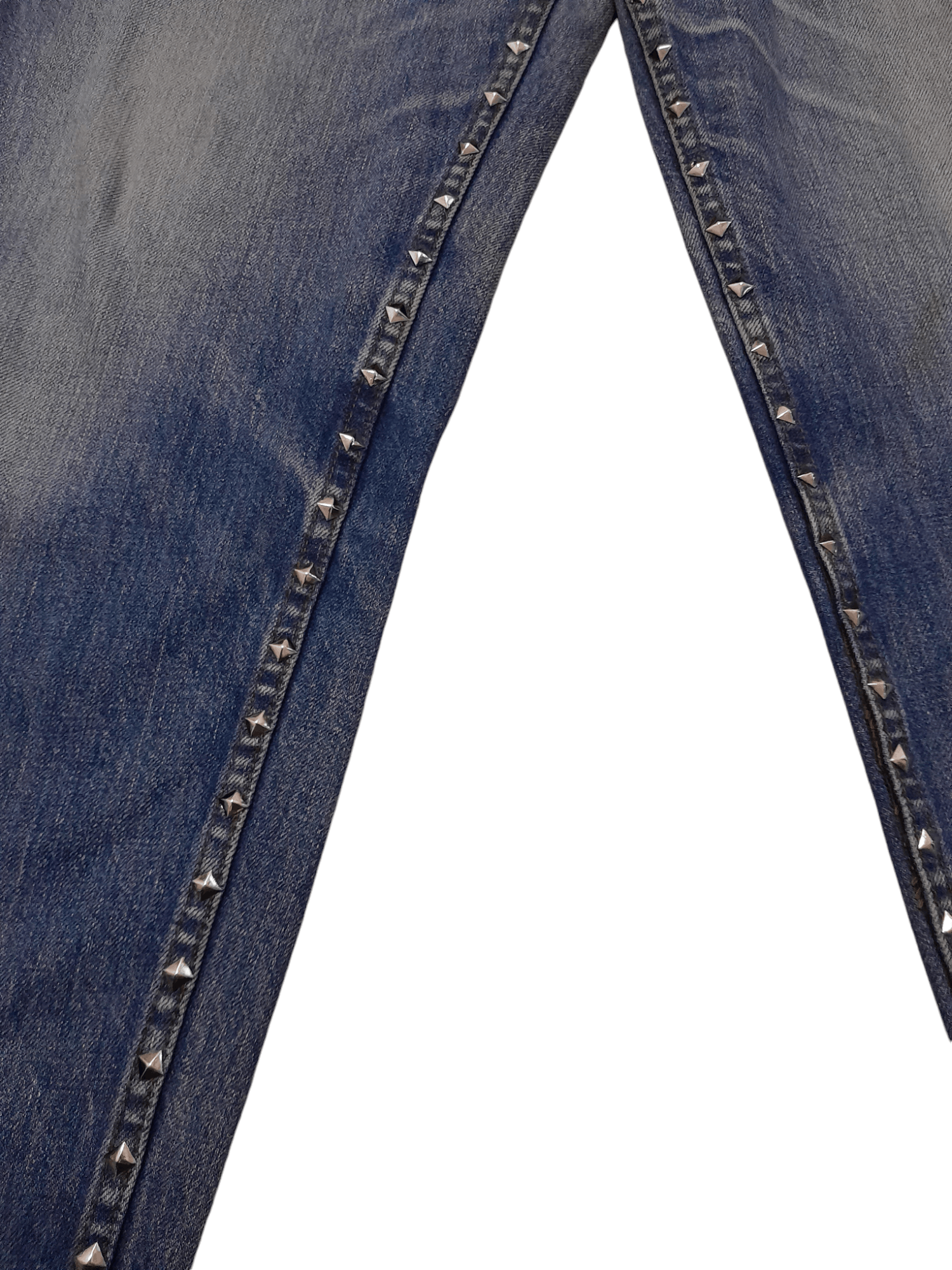 Levi's × Vintage 90s Levis Carozza Big E Studded Denim (F370) Waist 33 Size US 33 - 3 Thumbnail