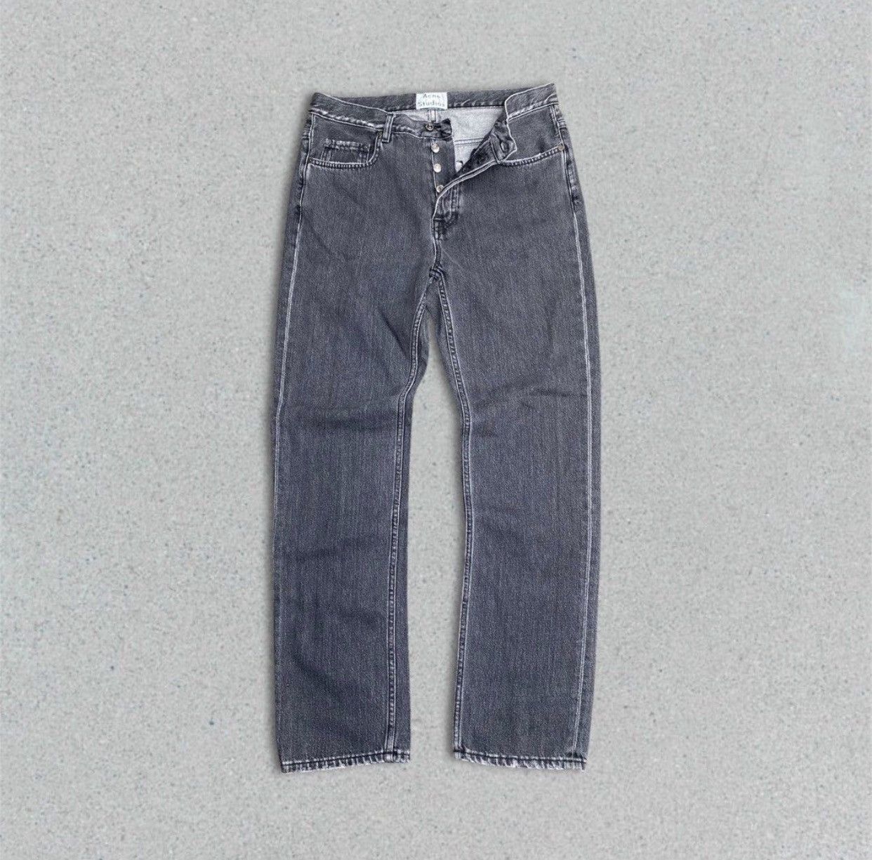 Acne Studios ACNE STUDIOS VAN BLACK VTG ACID WASH DENIM PANTS Size US 32 / EU 48 - 2 Thumbnail