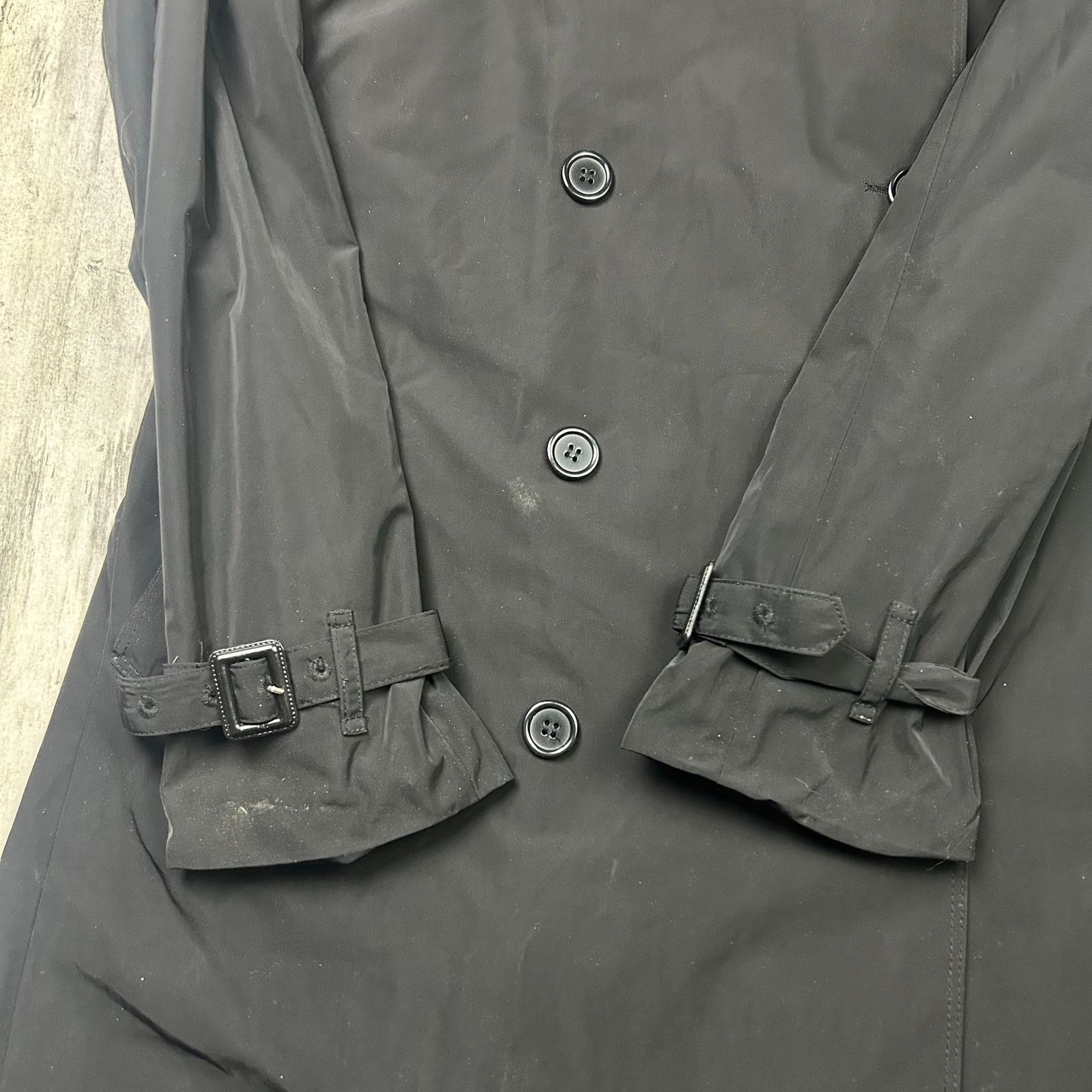 Norma Kamali Norma Kamali Black Long Trench Coat Size L / US 10 / IT 46 - 4 Thumbnail
