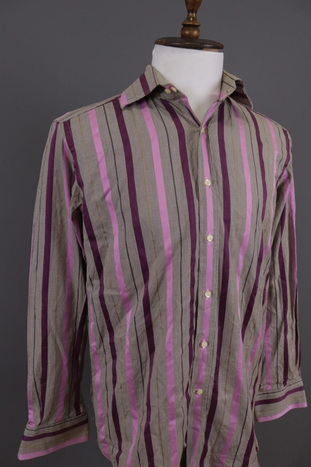 Etro Etro Milano Multicolor Striped Button Down Shirt Size 41 Size US M / EU 48-50 / 2 - 5 Thumbnail