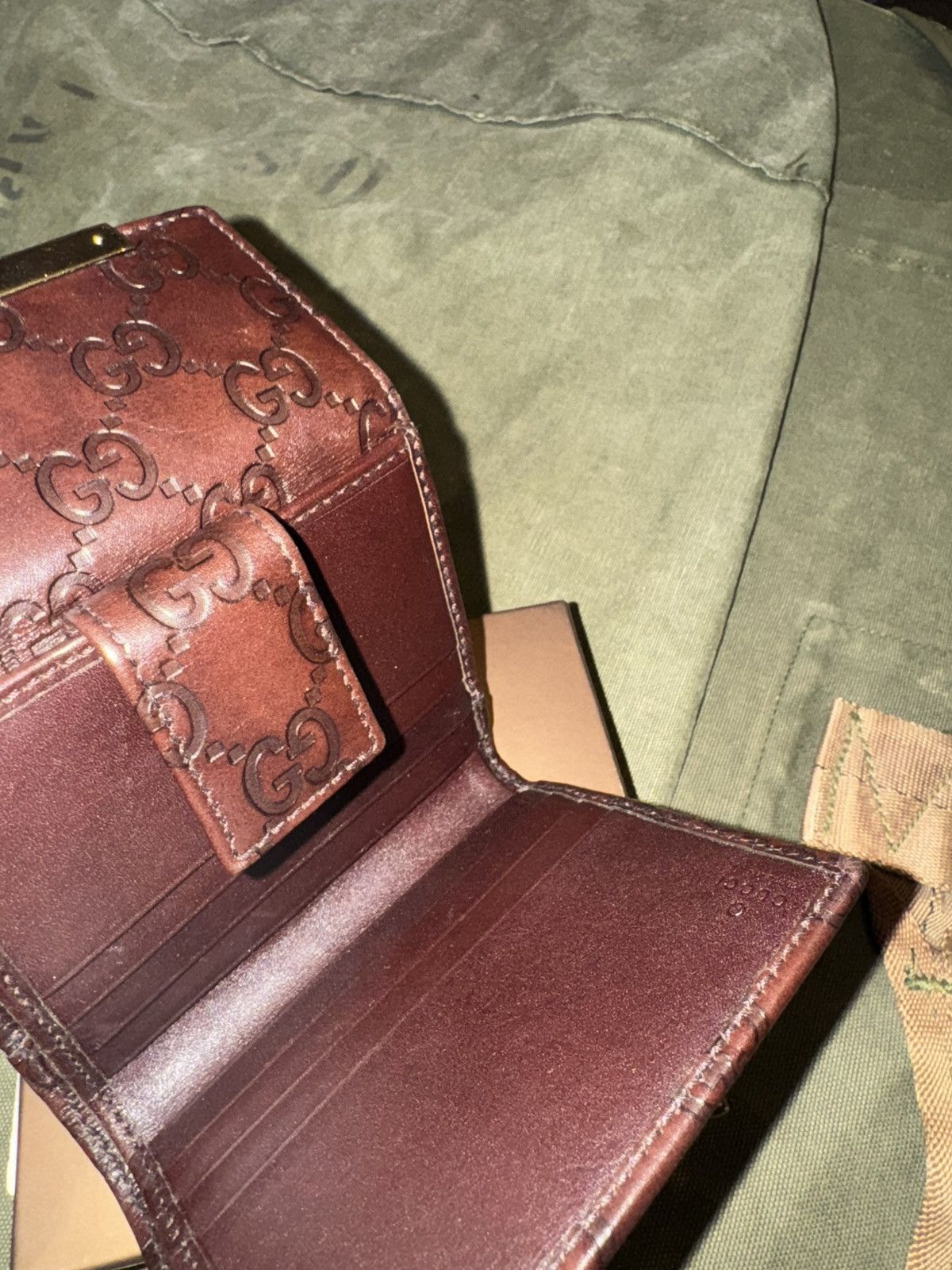 Gucci Gucci Guccissima leather French flap wallet Size ONE SIZE - 4 Thumbnail