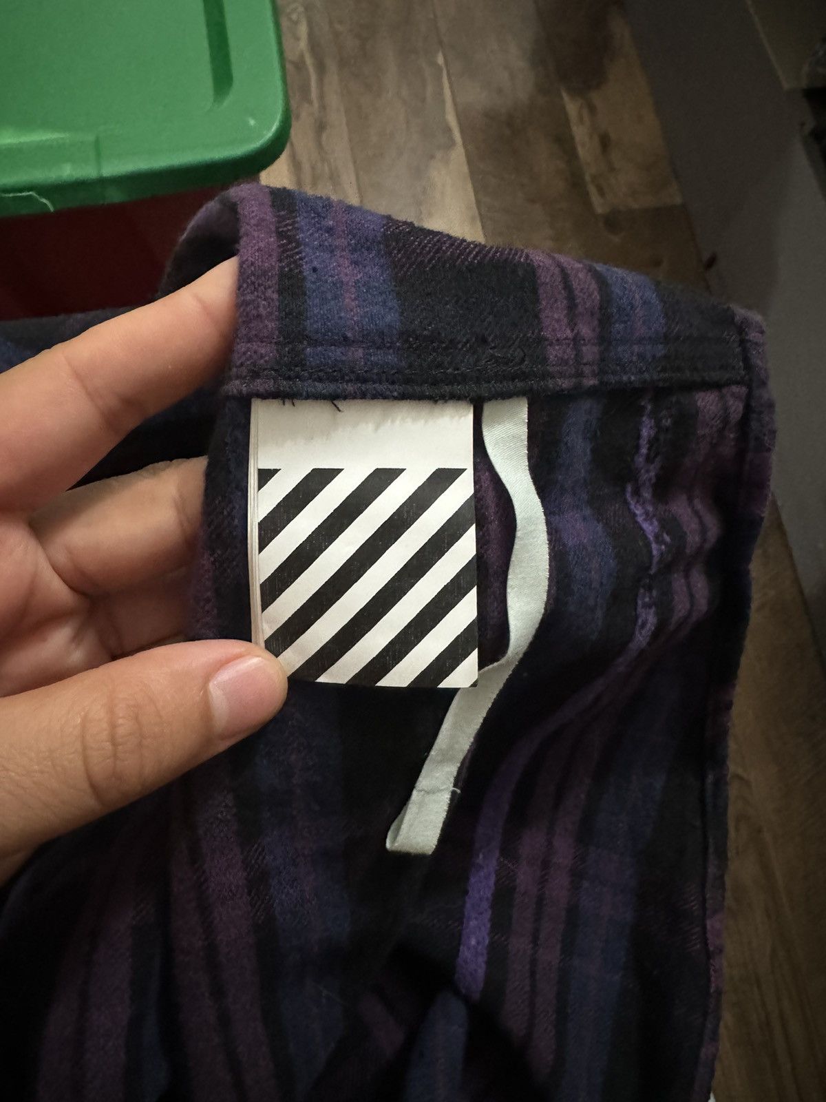 Off-White Off-White Oversized Logo-Appliquéd Checked Flannel Shirt Size US L / EU 52-54 / 3 - 6 Thumbnail