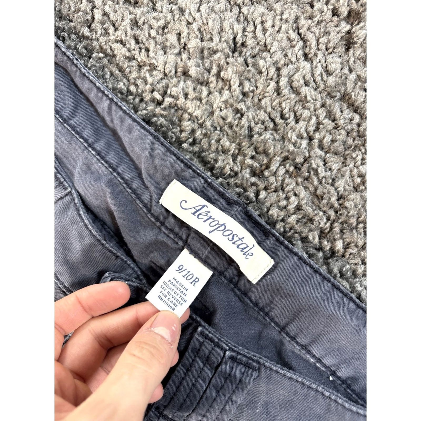 Aeropostale VINTAGE Aeropostale Jeans Bootcut Womens 32x28 Gray Low Rise 28in Inseam Relaxed Pockets Y2K Size 24" / US 00 / IT 34 - 6 Thumbnail