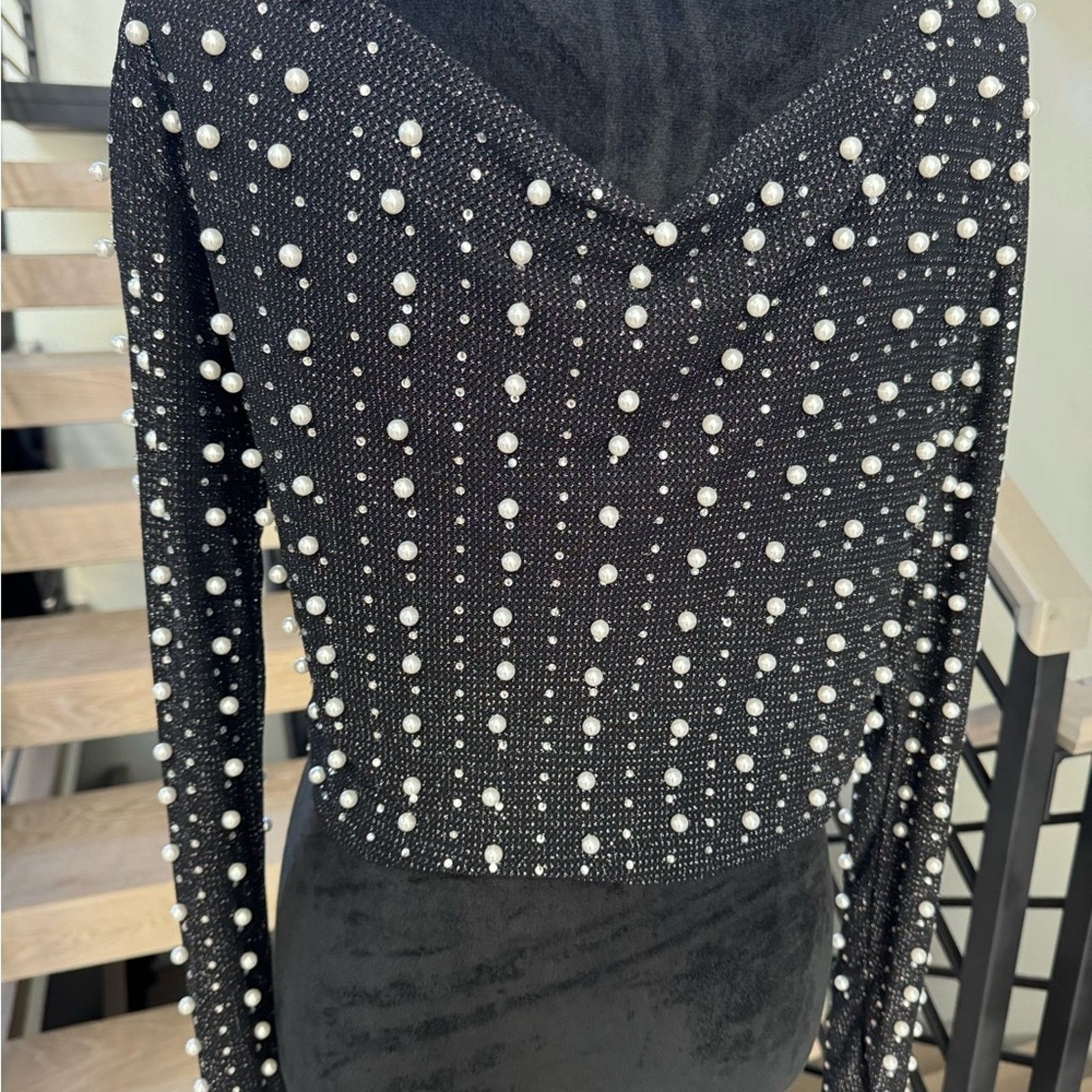 Other New Elegant Black Beaded Women's Pearl Top size XS Size XS / US 0-2 / IT 36-38 - 9 Thumbnail
