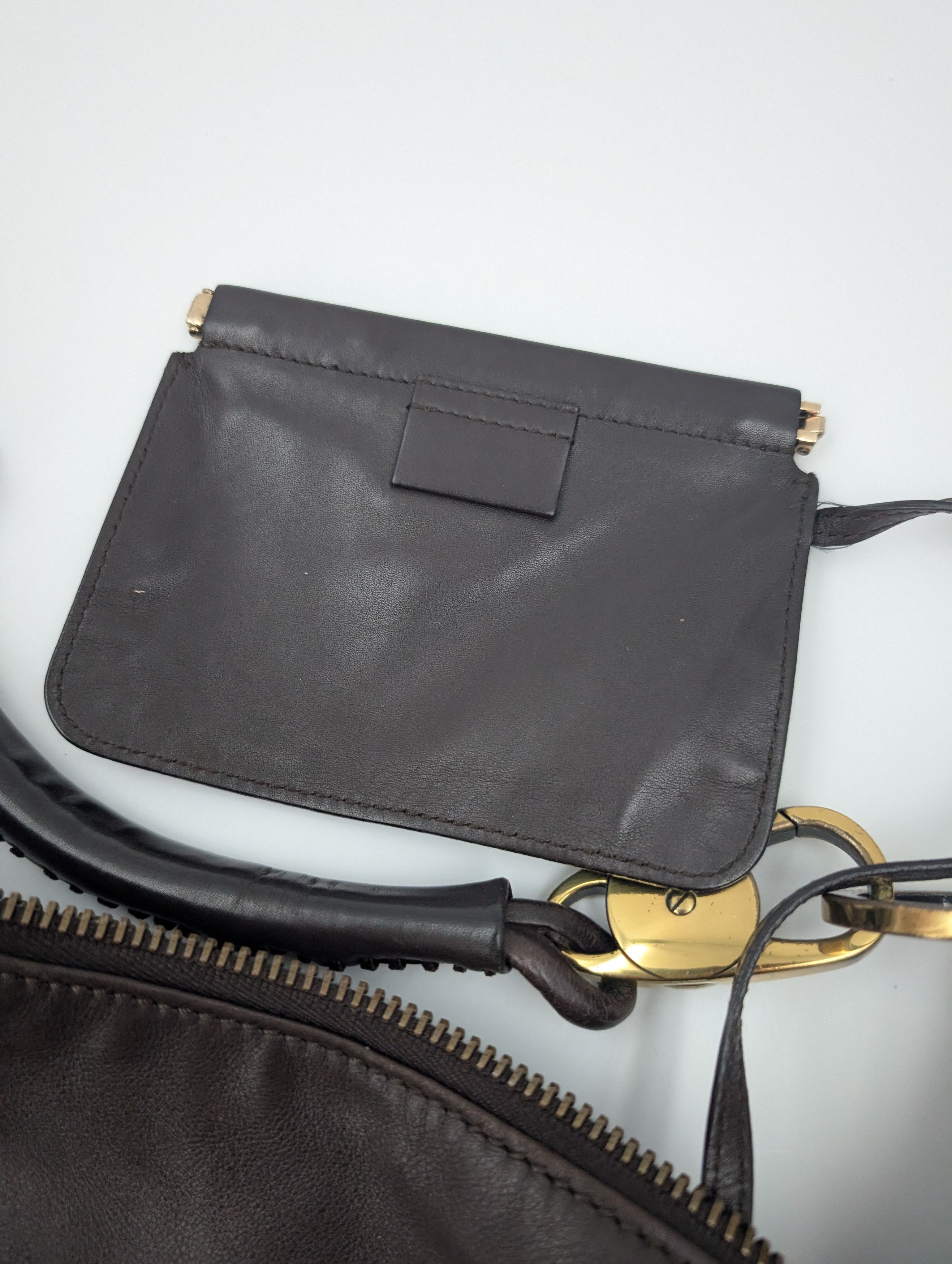 Gucci Gucci Brown Lambskin Moon Hobo Shoulder Bag Size ONE SIZE - 9 Thumbnail