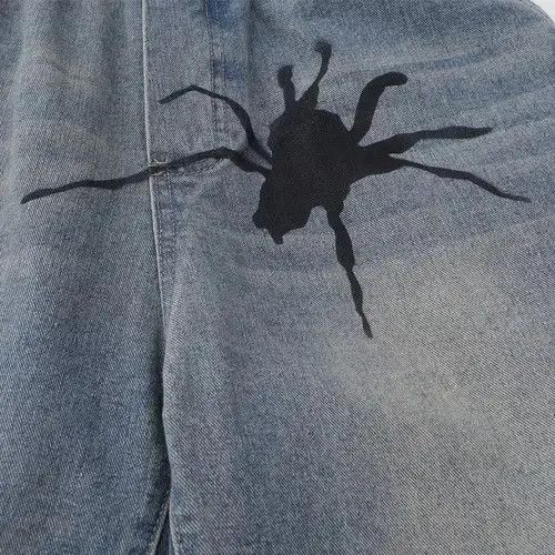 Jean y2k distressed pattern skate shorts Size US 30 / EU 46 - 3 Thumbnail