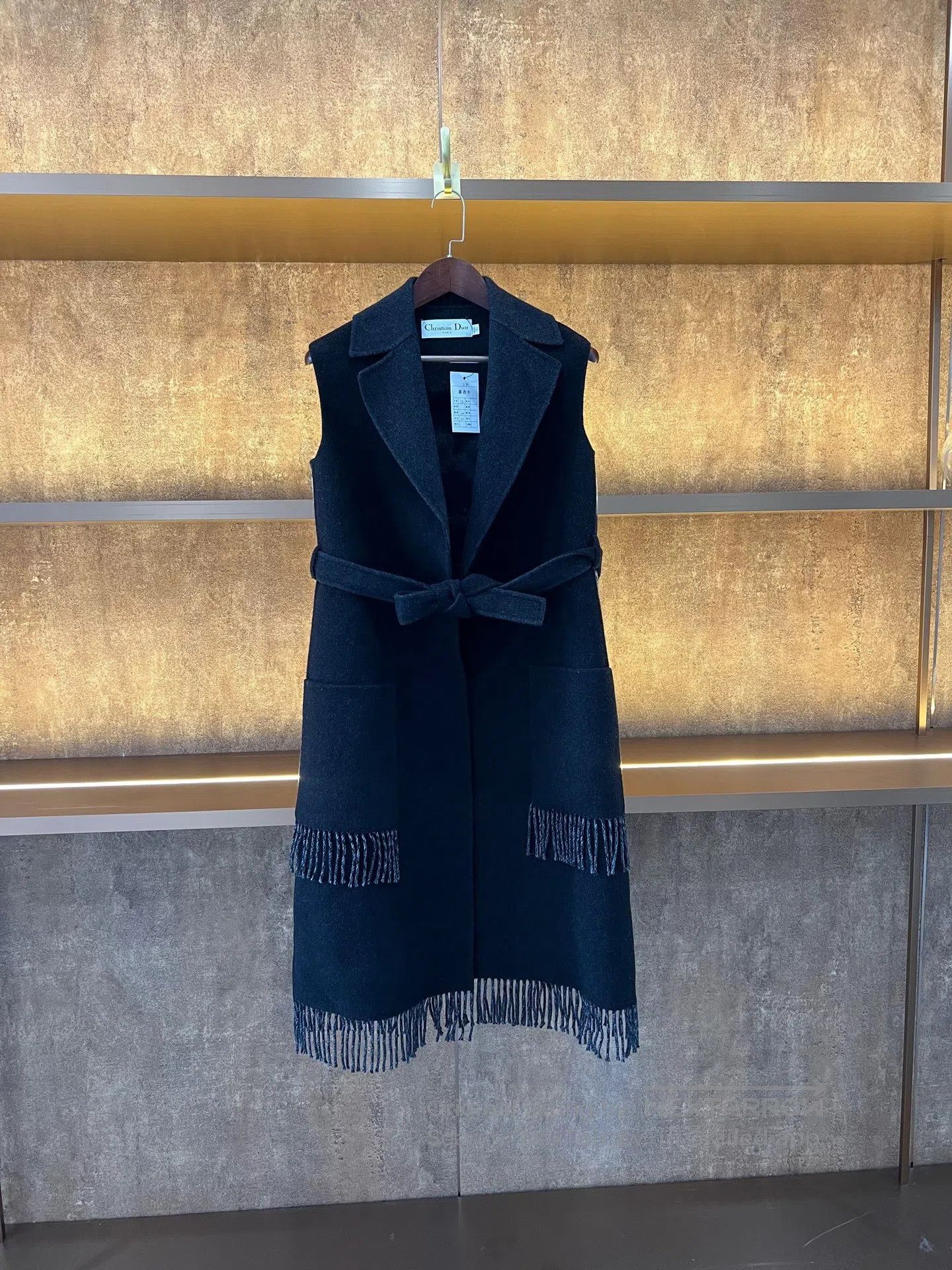Dior Dior Fringed Wool Vest Coat| Size XS / US 0-2 / IT 36-38 - 1 Thumbnail