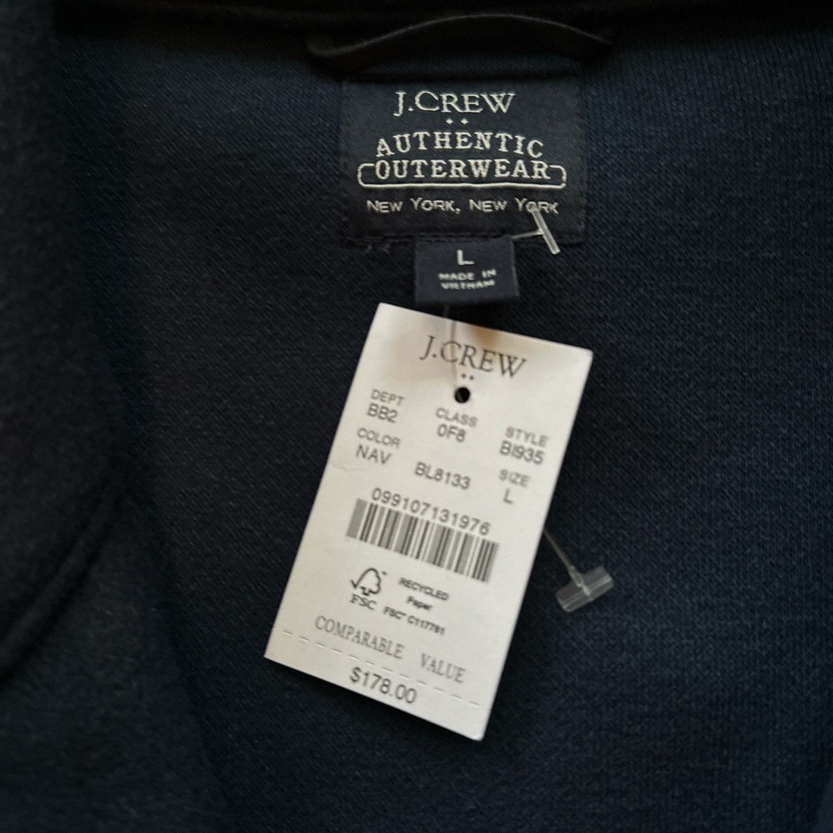 J.Crew J. Crew Navy outerwear wool jacket Size US L / EU 52-54 / 3 - 2 Thumbnail